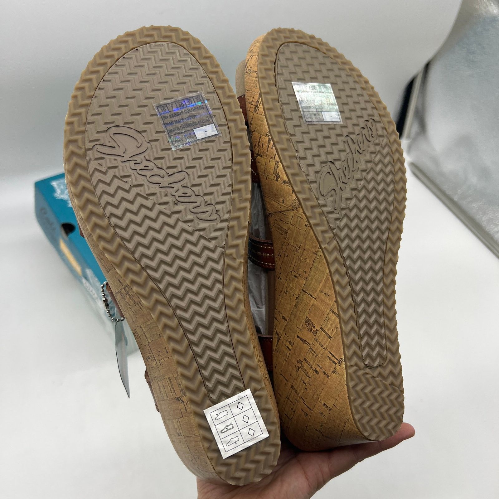 SKECHERS Skechers Beverlee Vegan Wedge Strappy Sandals Brown Size 10 Size US 10 / IT 40 - 10 Thumbnail