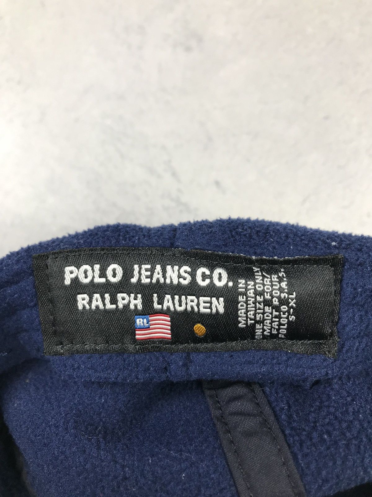 Lauren Ralph Lauren × Vintage Vintage Polo Jeans Co Ralph Lauren Fleece Cap Size ONE SIZE - 7 Thumbnail