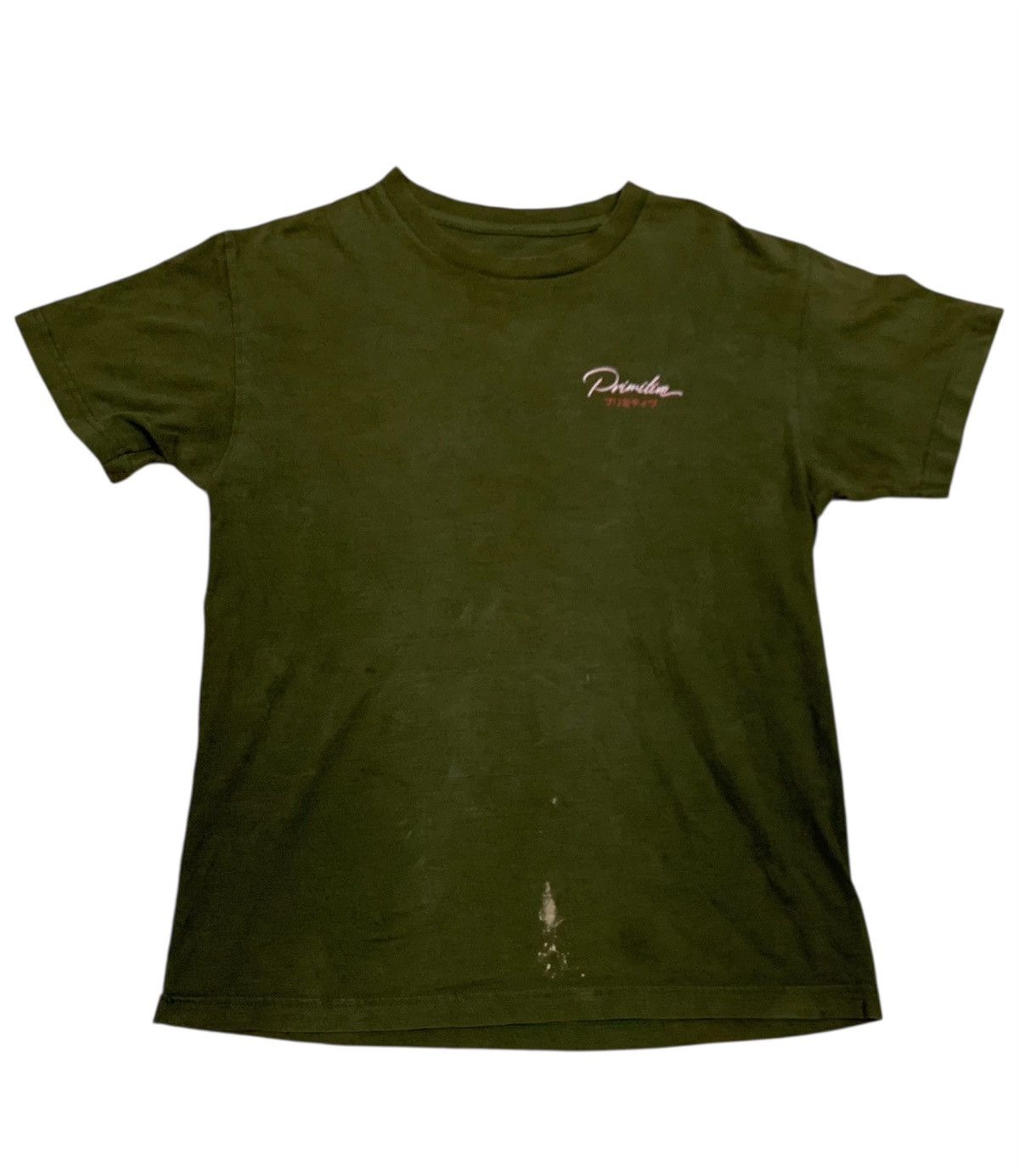 Other Primitive Skateboard Osaka T-shirt Military Green Size US M / EU 48-50 / 2 - 2 Thumbnail