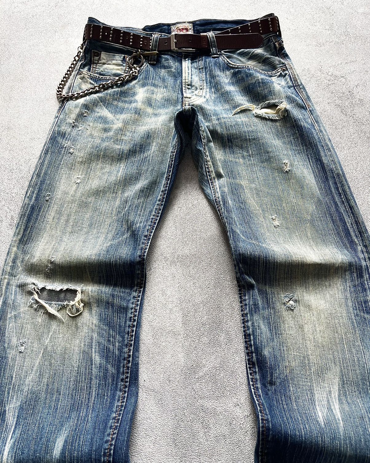 Edwin 2000s EDWIN EXCLUSIVE VINTAGE FADED JEAN if six was nine Size US 32 / EU 48 - 2 Thumbnail