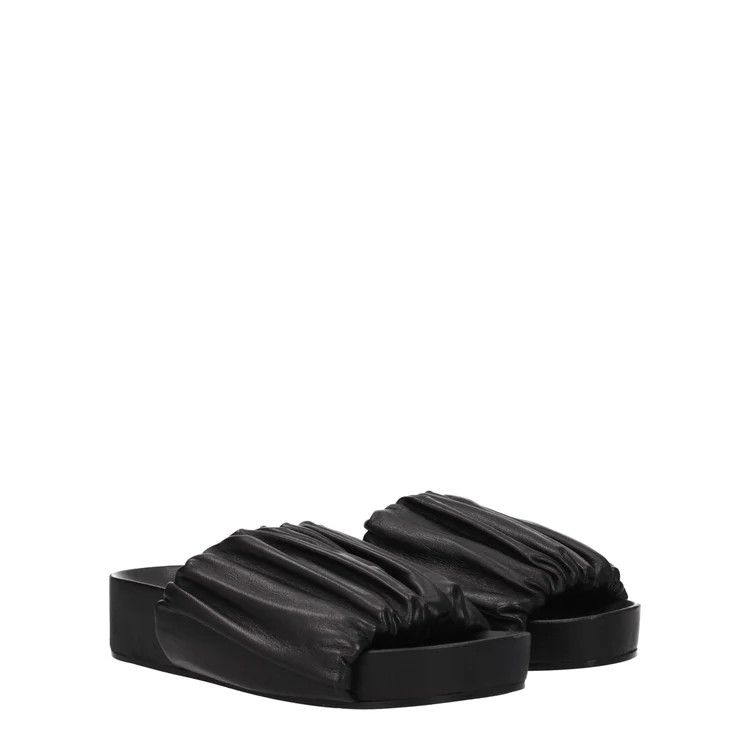 Jil Sander ob1o1e1124 Leather Slippers in Black Size US 6 / IT 36 - 2 Thumbnail