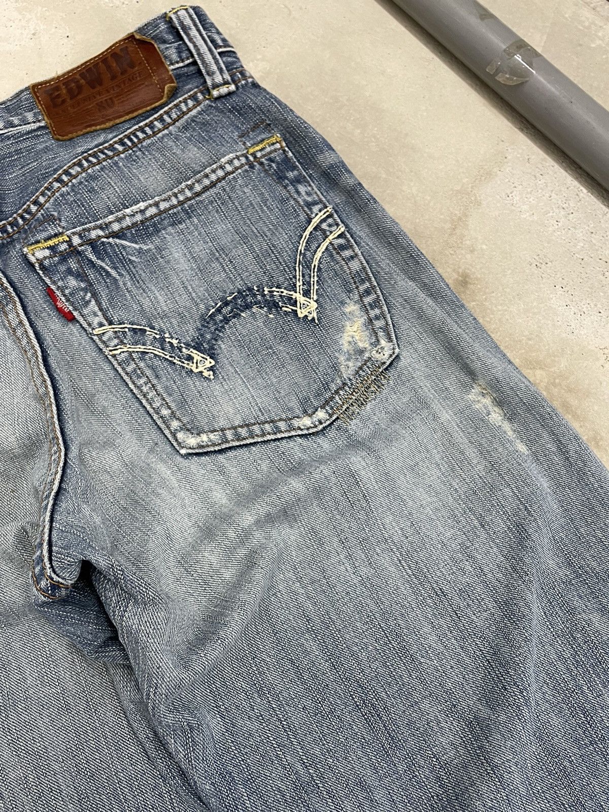 Edwin Edwin XV Vintage Distressed Denim (AE19) Size US 33 - 20 Thumbnail