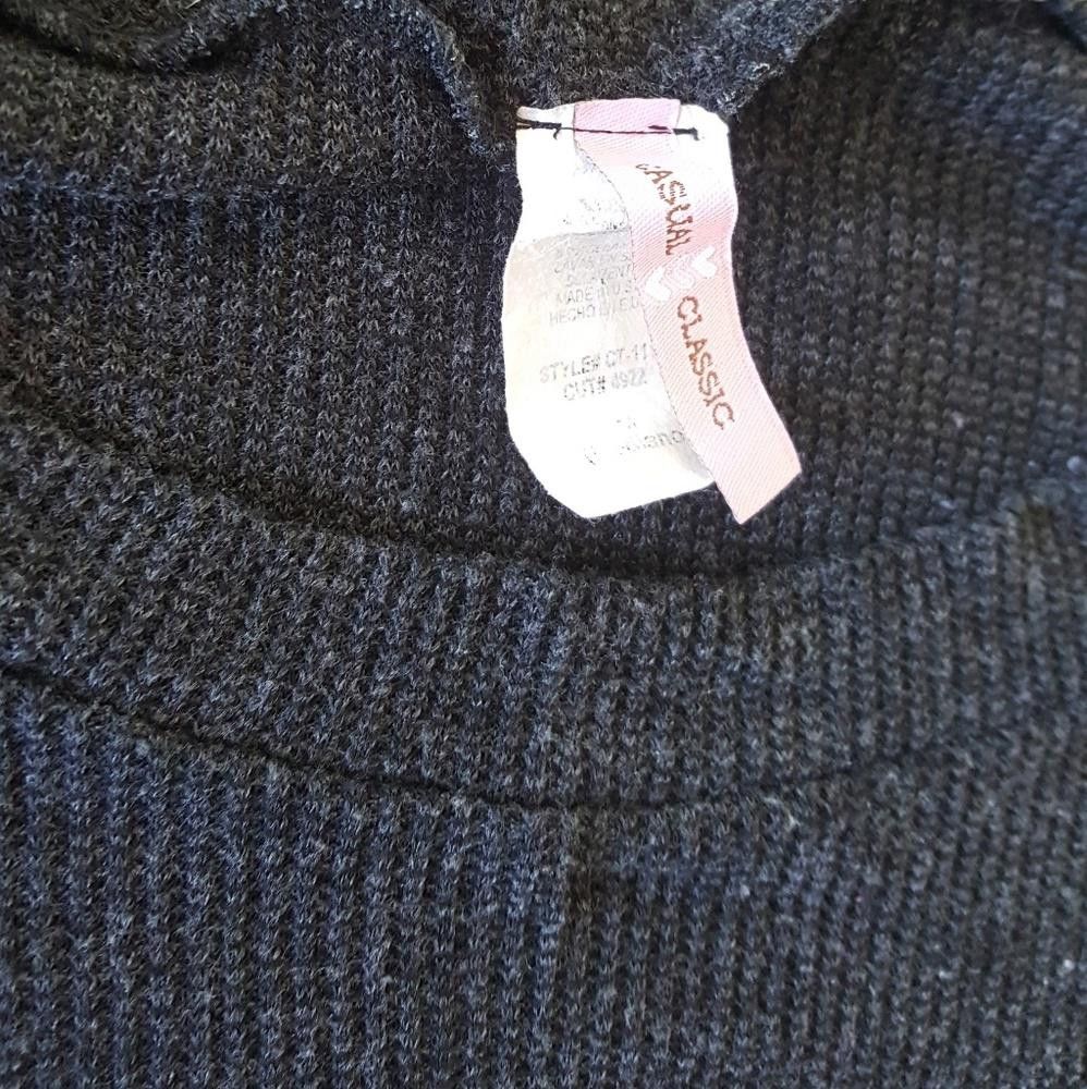 Designer Dark Grey Basic Sweater Long Sleeve Size M / US 6-8 / IT 42-44 - 3 Thumbnail