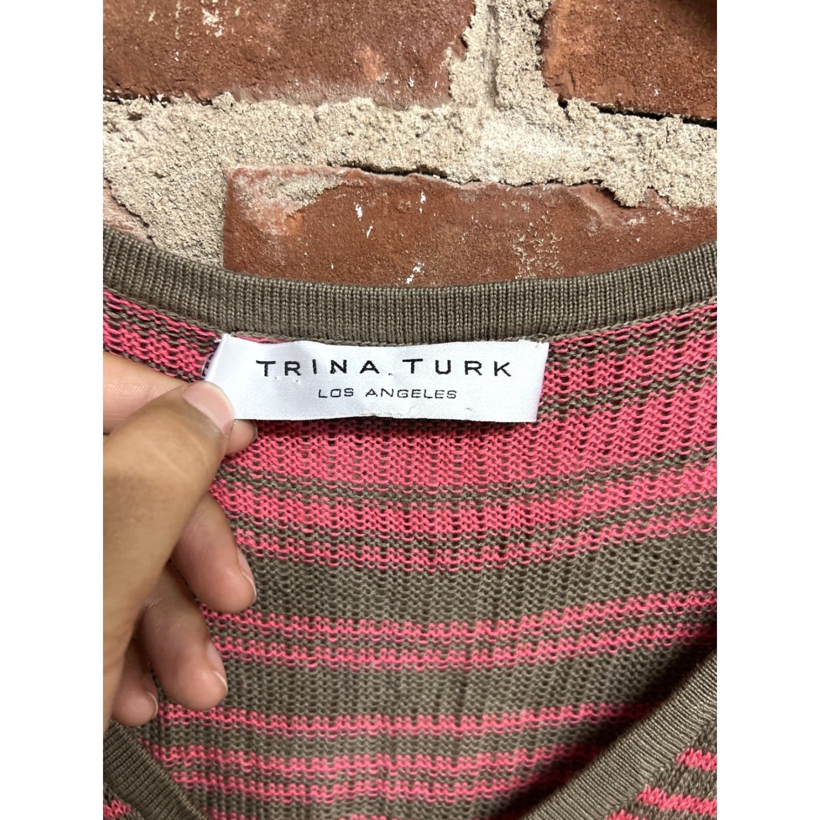 Trina Turk Trina Turk Womens Tank Dress Pink Knit Long L Dress Size L Size L / US 10 / IT 46 - 2 Thumbnail