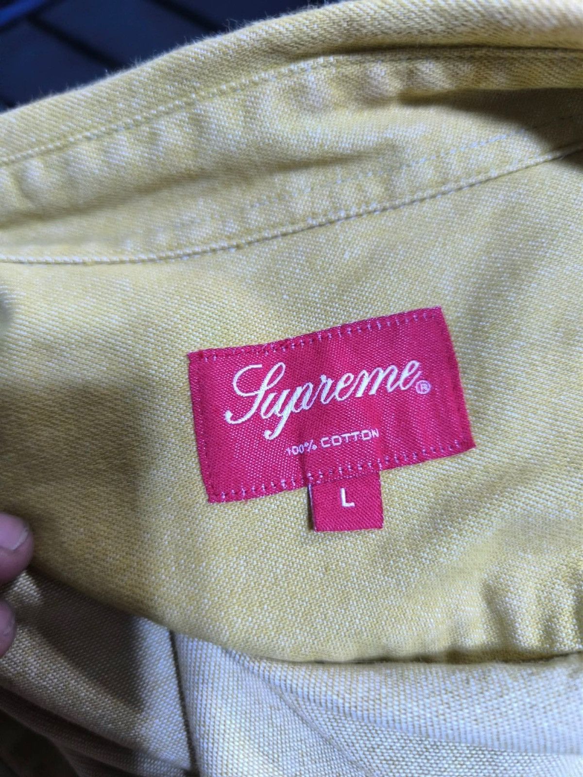 Supreme Supreme classic logo denim Size US L / EU 52-54 / 3 - 3 Thumbnail