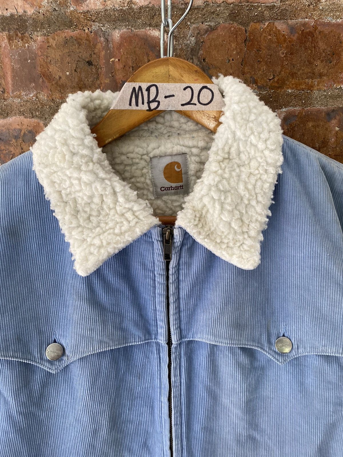Carhartt Vintage Carhartt Blue sherpa Jacket Size US M / EU 48-50 / 2 - 7 Thumbnail