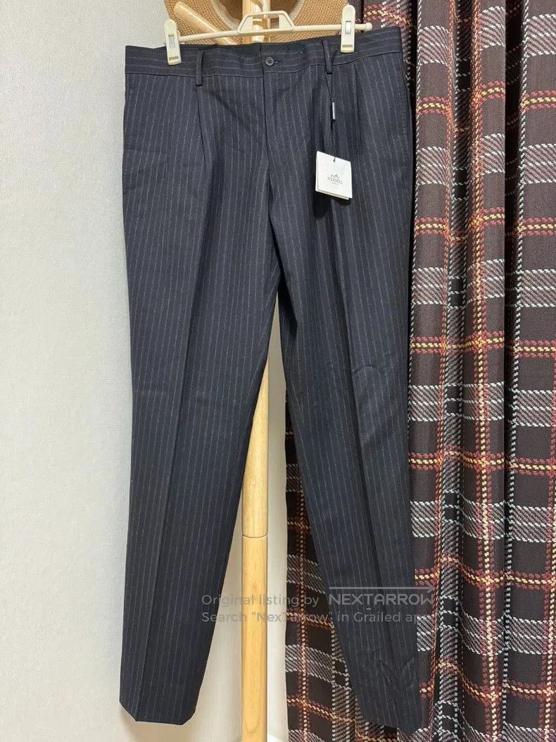 HERMES Wool Silk Casual Pants.