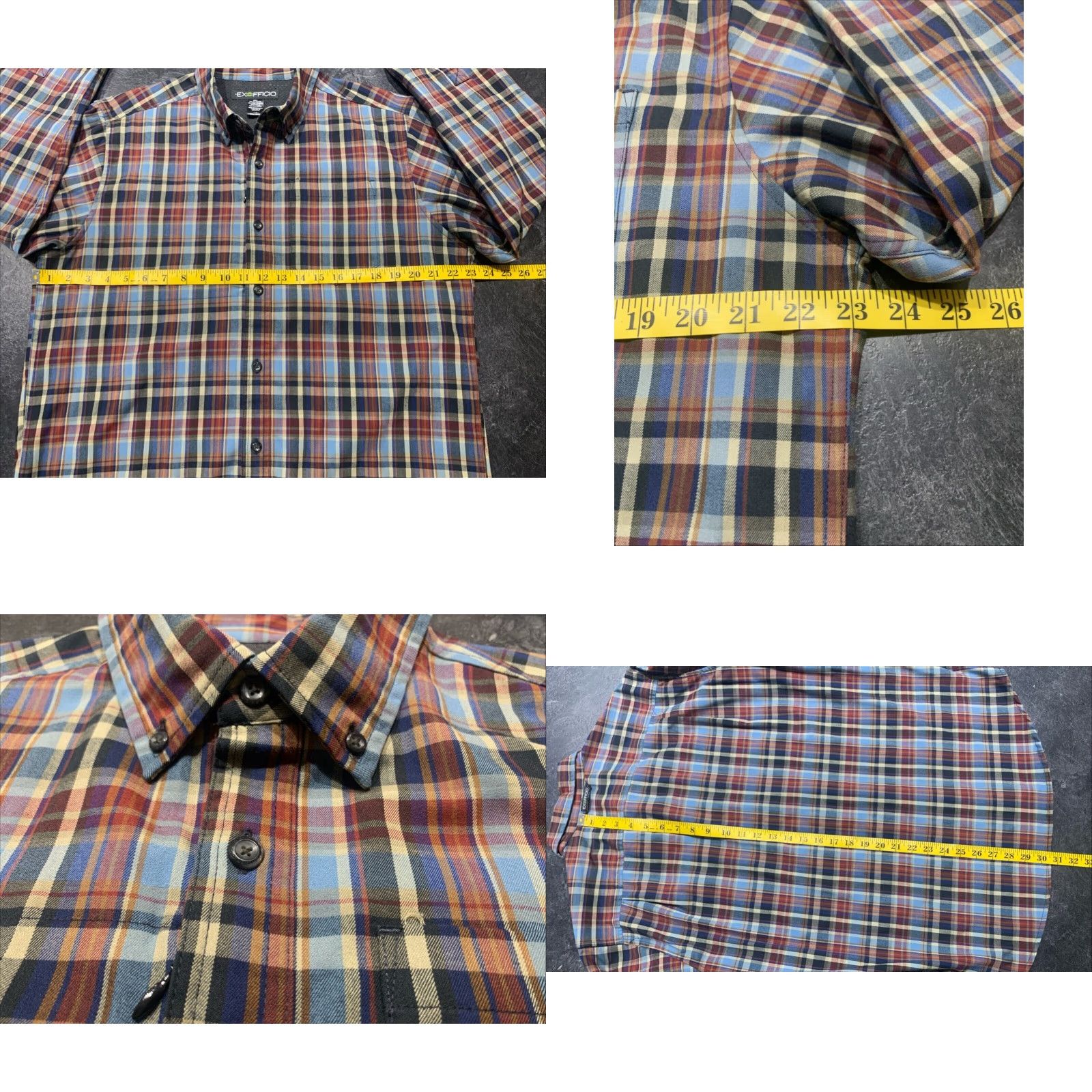 ExOfficio Exofficio Men's Large Plaid Long Sleeve Button-Up Shirt Multi-Color Casual Outdoor Fishing 2000s Size US L / EU 52-54 / 3 - 8 Thumbnail