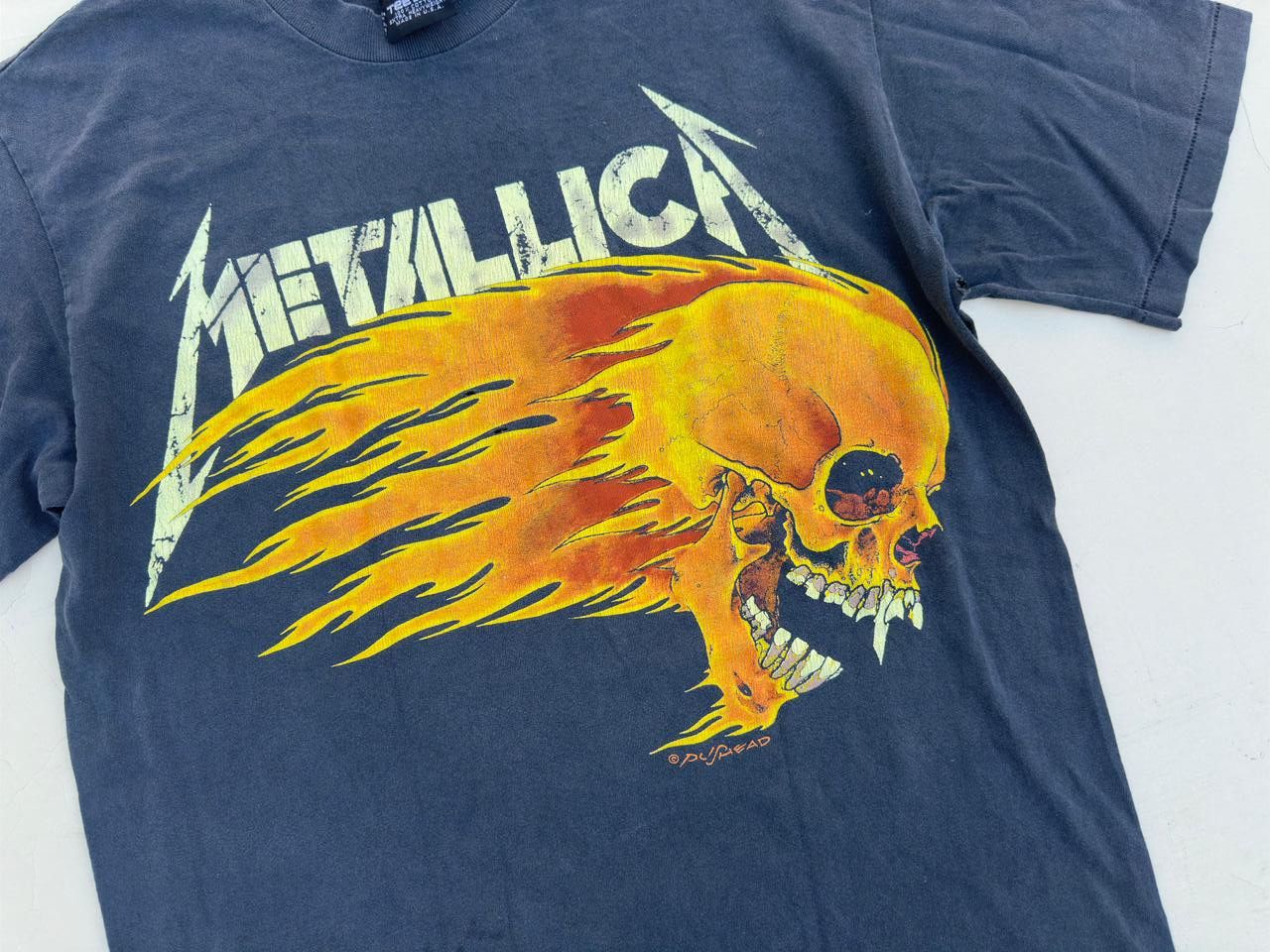 Metallica Vintage 1994 Metallica " Flaming skull Tour 94" T shirt Size US L / EU 52-54 / 3 - 2 Thumbnail