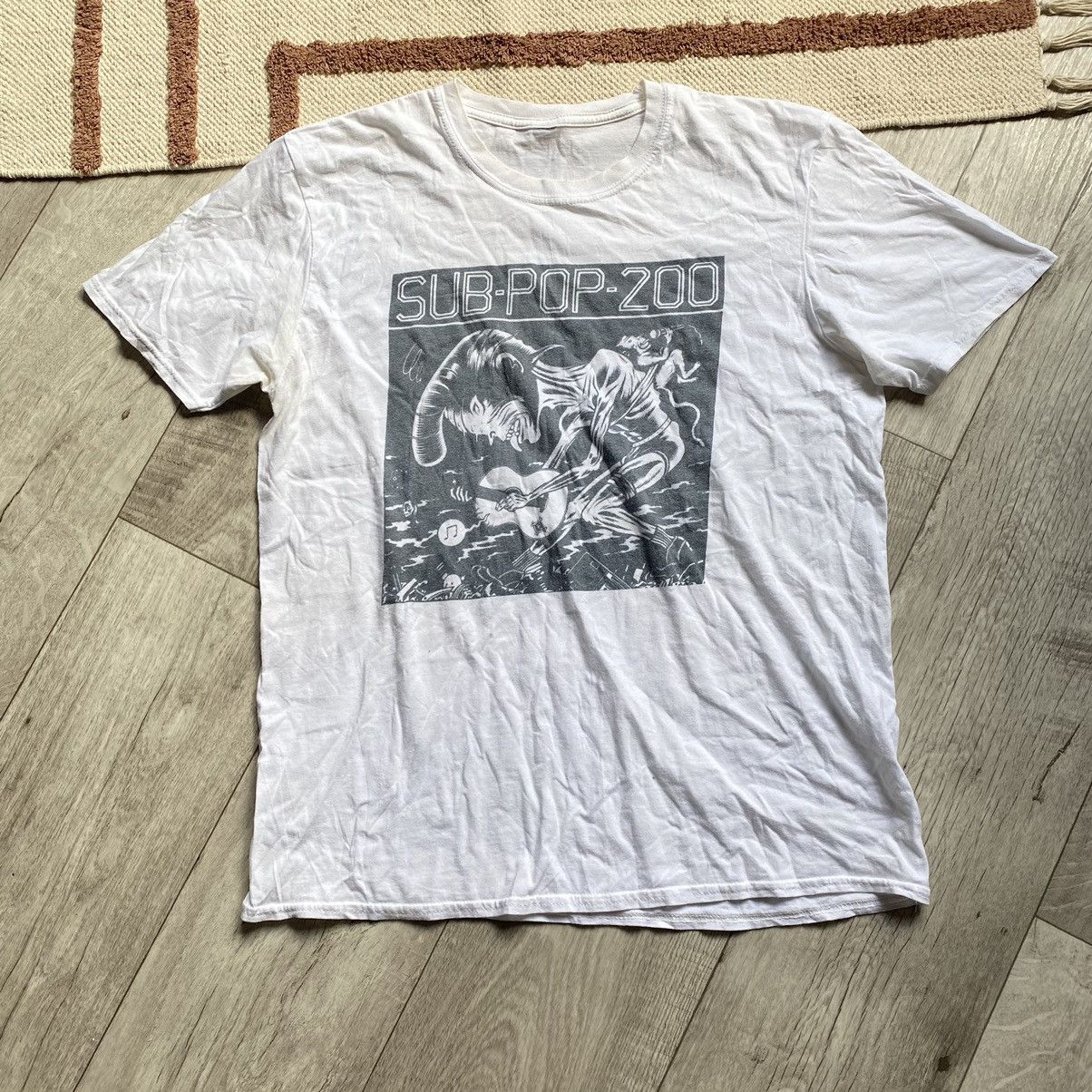 Band Tees VINTAGE SUB POP 200 DEMON PRINT T SHIRT Size US L / EU 52-54 / 3 - 1 Thumbnail