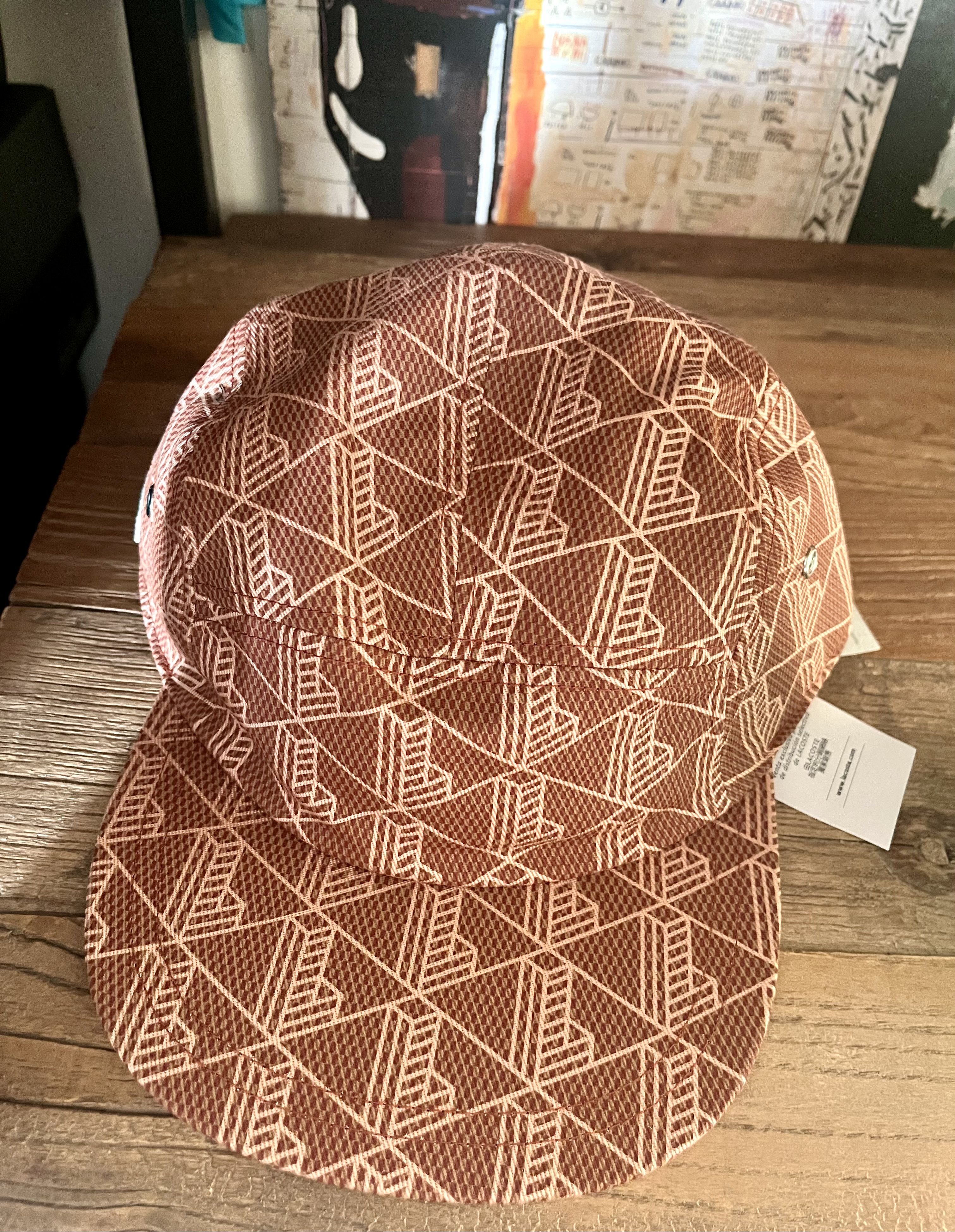 Lacoste Lacoste geometric panel cap girolle marron Large new Size ONE SIZE - 5 Thumbnail