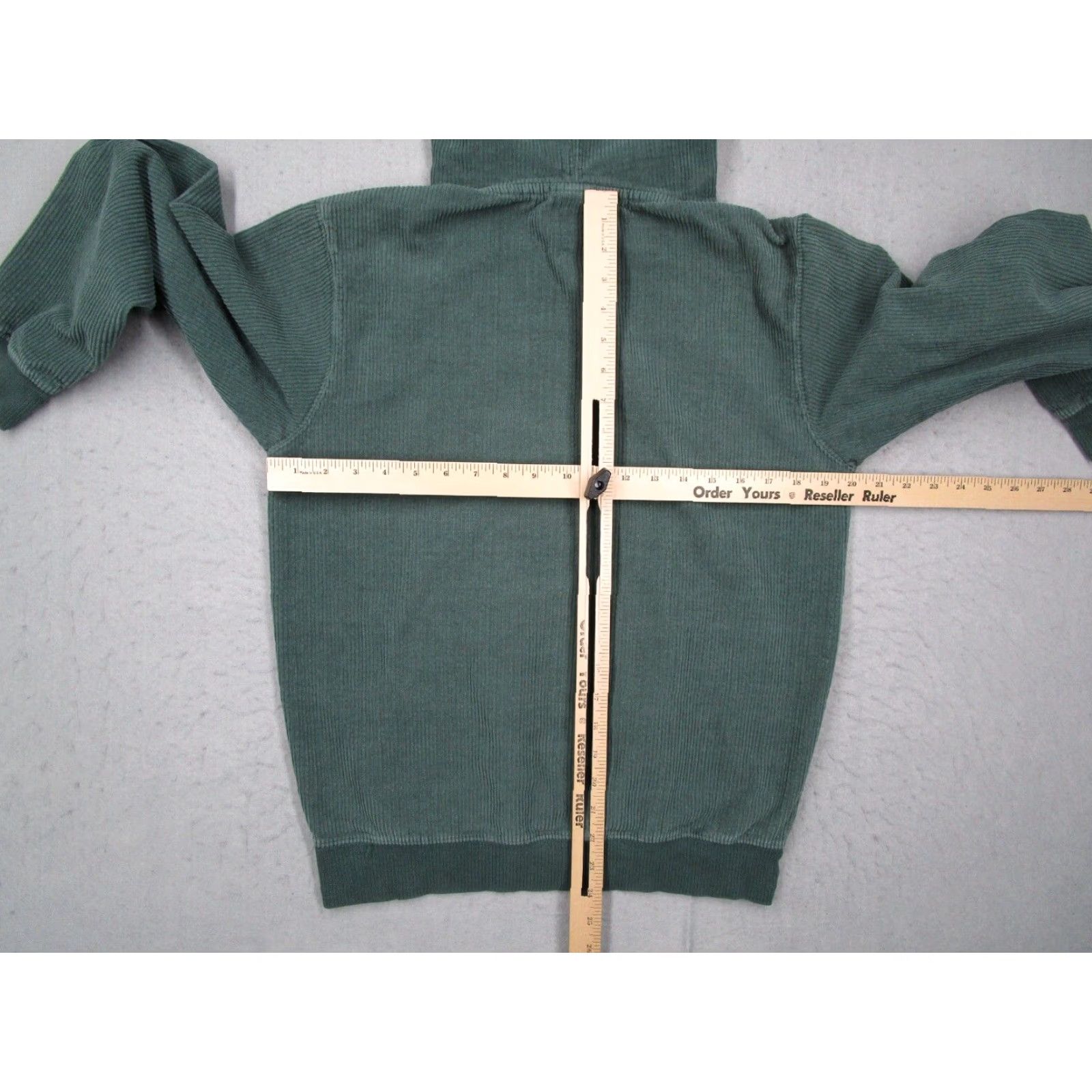 Vintage Krooked Skateboarding Mens Small Green Corduroy Pullover Hoodie Skate Eyes Size US S / EU 44-46 / 1 - 6 Thumbnail