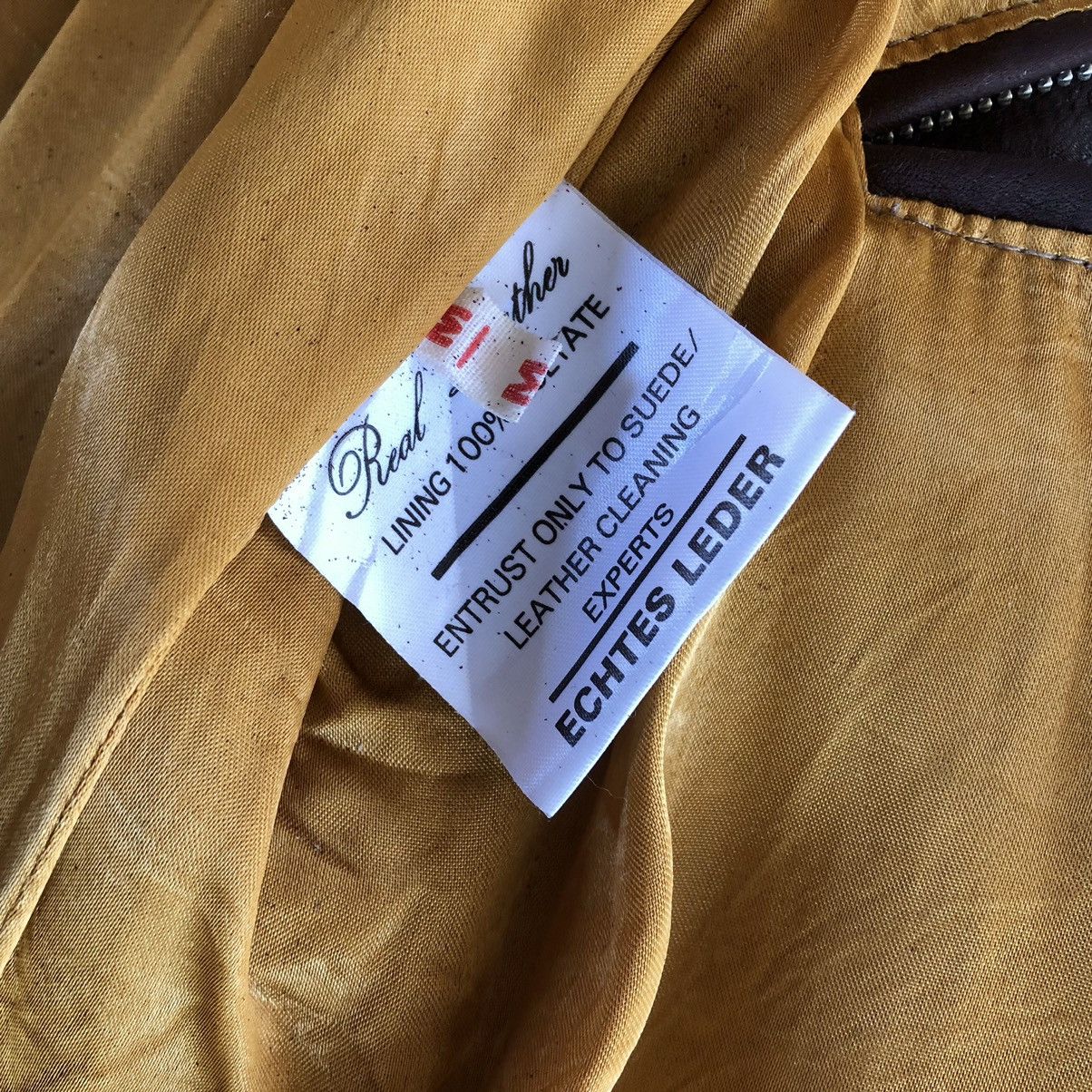 Vintage ECHTES LEDER Wool and Leather Jacket Size US M / EU 48-50 / 2 - 13 Thumbnail