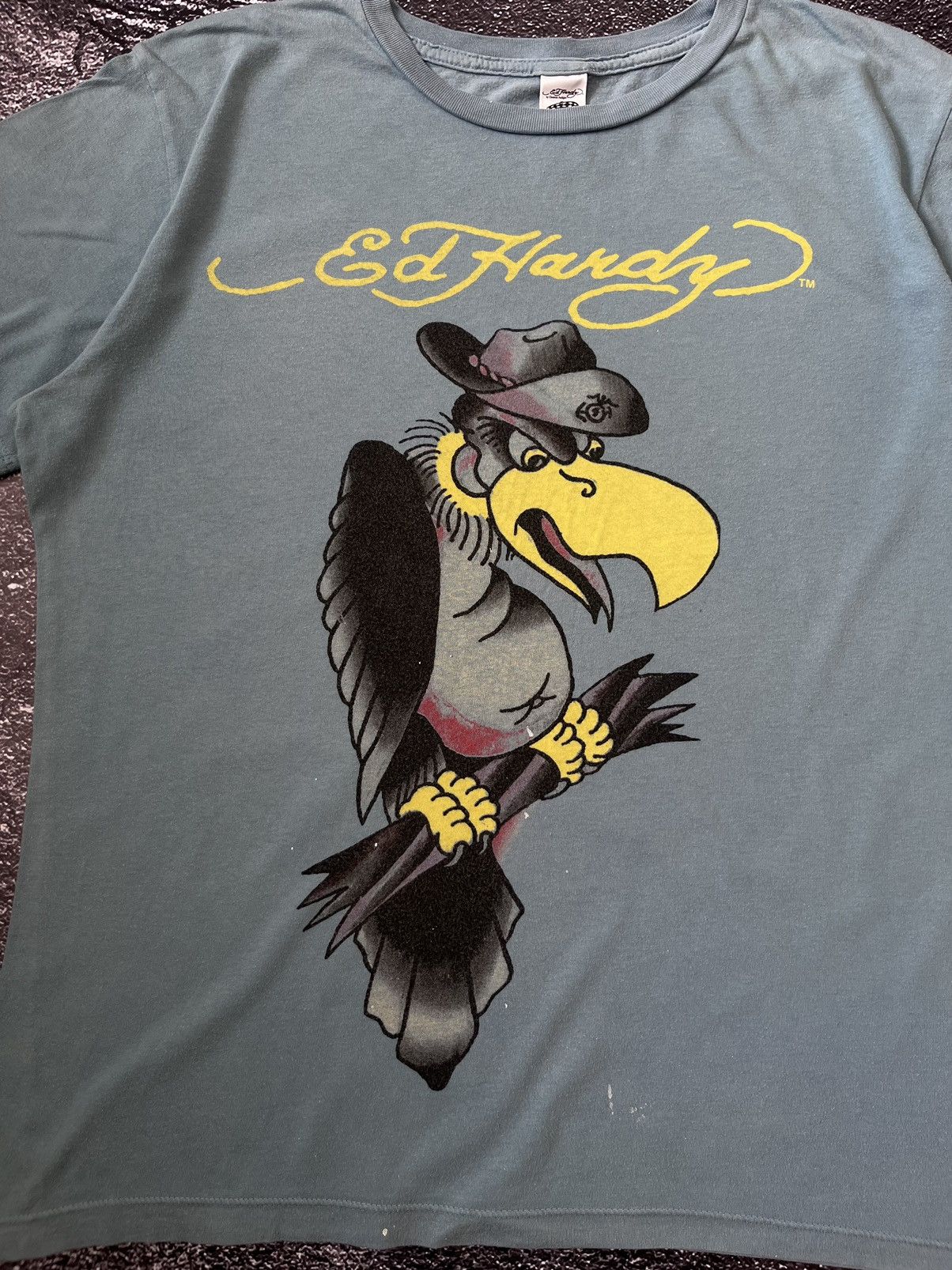Ed Hardy Vintage Ed Hardy Eagle Blue T-Shirt Size US L / EU 52-54 / 3 - 2 Thumbnail