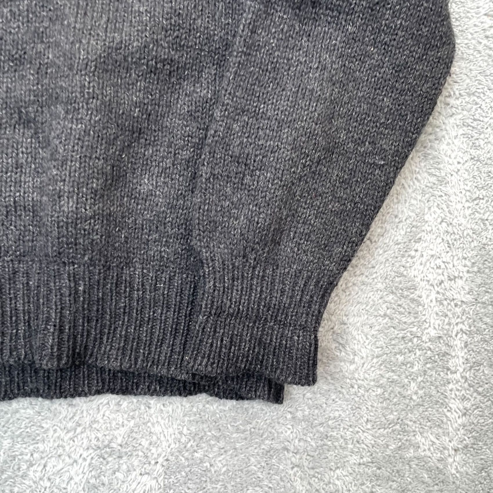 Vintage Vintage Rei Sweater Womens Small Gray Tight Knit Wool Blend Ribbed Shawl Collar Size S / US 4 / IT 40 - 5 Thumbnail