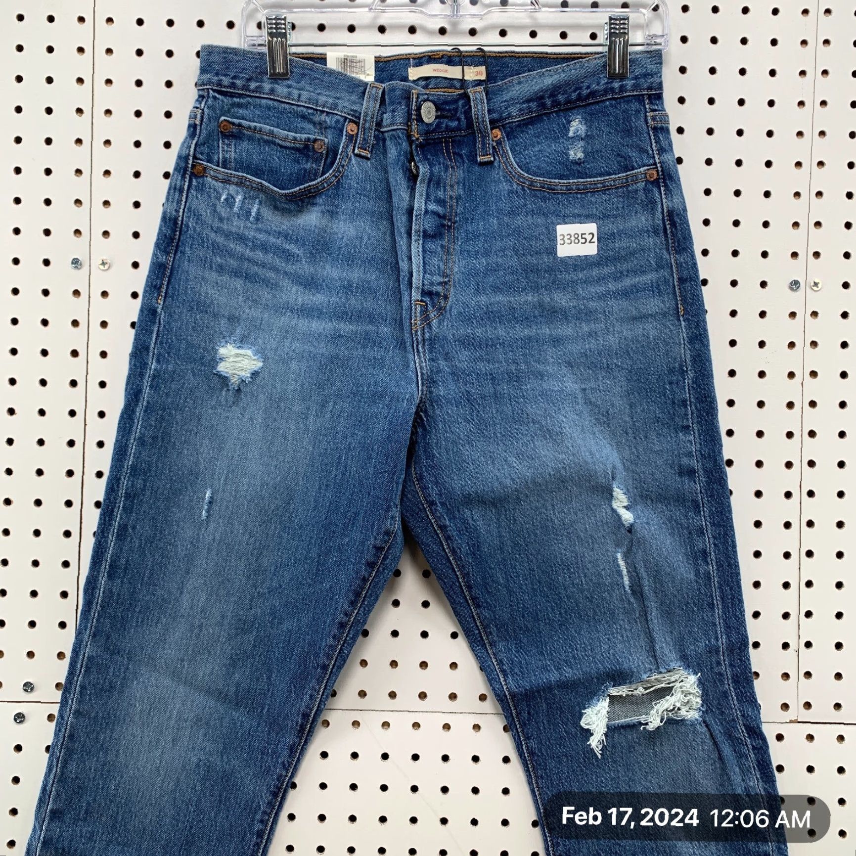 Levi's VINTAGE Levi's Wedgie Fit Denim Jeans Women's Size 30x28 High Rise Tapered Blue 90s Size 30" / US 8 / IT 44 - 6 Thumbnail