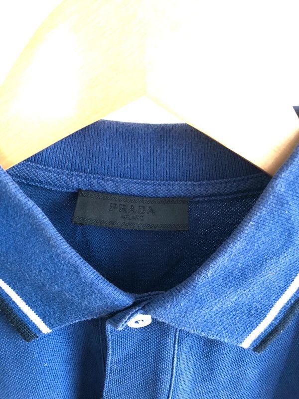 Prada Prada Men’s Polo Blue Small Size US S / EU 44-46 / 1 - 9 Thumbnail