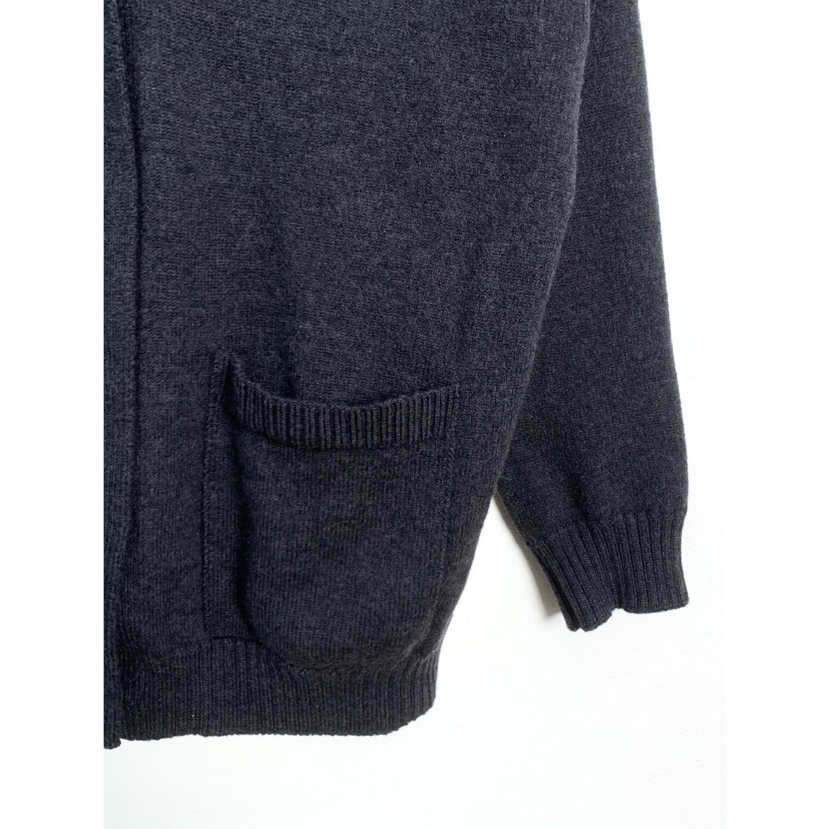 Fendi Fendi Womens Wool Knit Cardigan Coat Dark Grey Size 40 Size S / US 4 / IT 40 - 5 Thumbnail