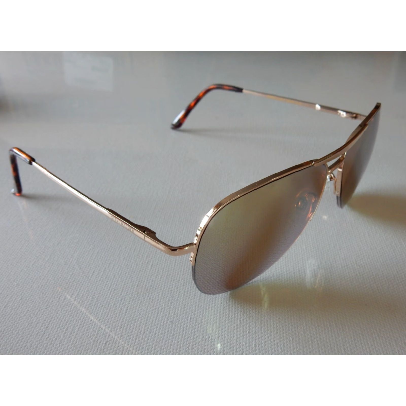Steve Madden VINTAGE Steve Madden Sunglasses Women Aviator Gold 1025 5488 Size ONE SIZE - 3 Thumbnail