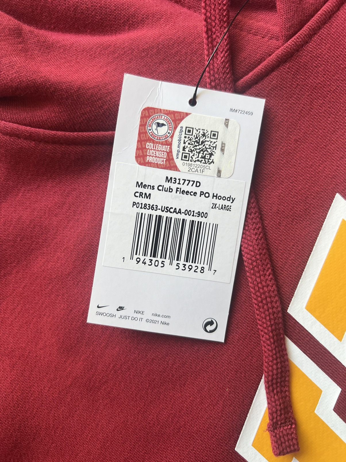 Nike Nike Men’s Red USC Trojans Logo Pullover Hoodie Sweatshirt Size US XXL / EU 58 / 5 - 4 Thumbnail
