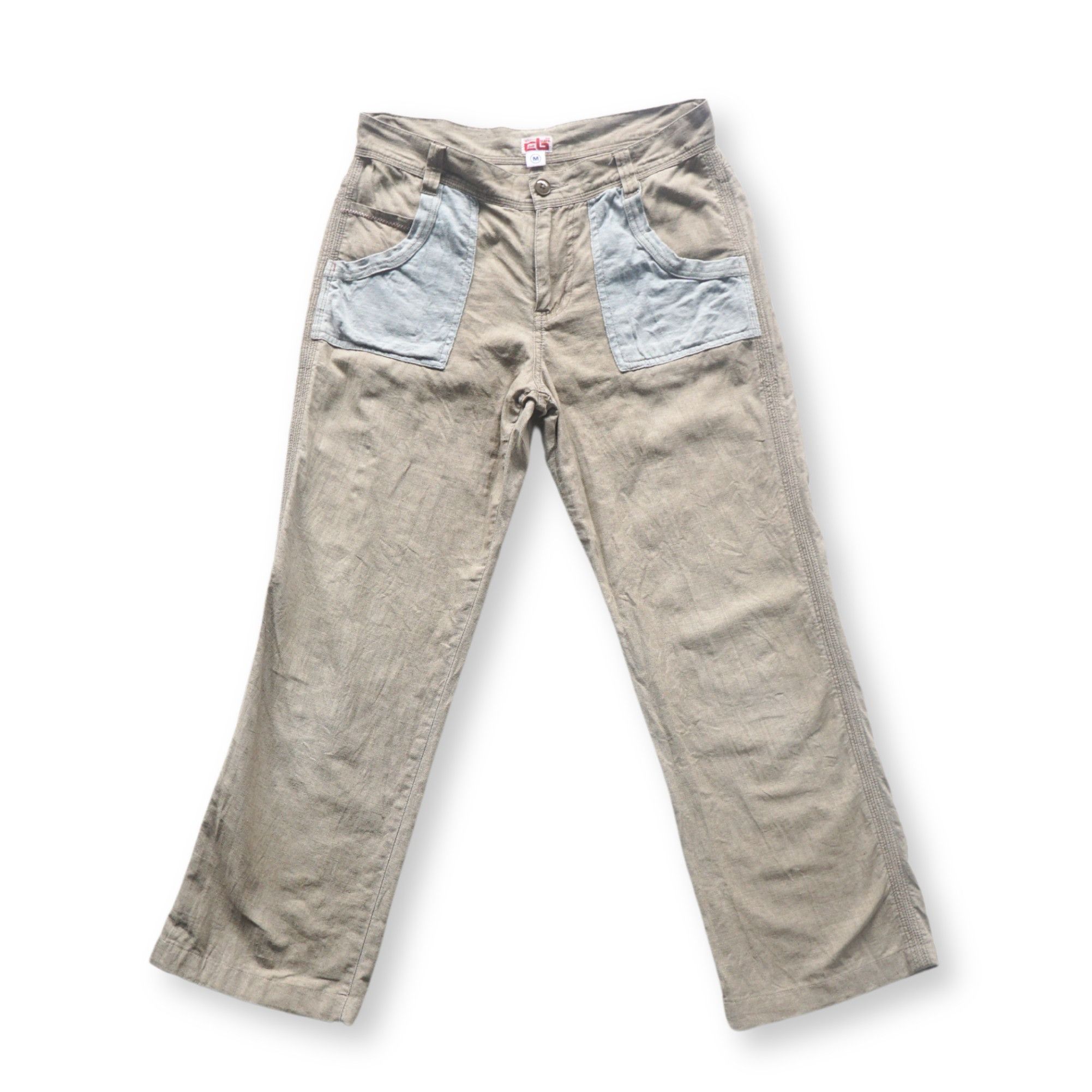 CUBE SUGAR Patched Pockets Casual Pants