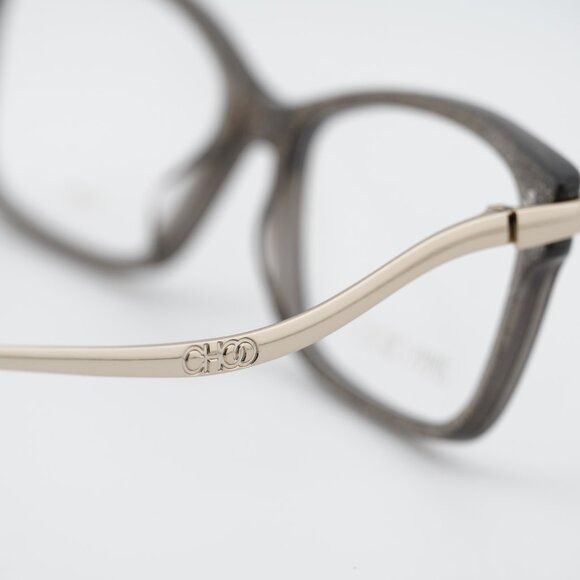 Jimmy Choo Jimmy Choo JC279 0P4G 00 Eyeglasses Grey Glitter/Gold 52mm Size ONE SIZE - 5 Thumbnail