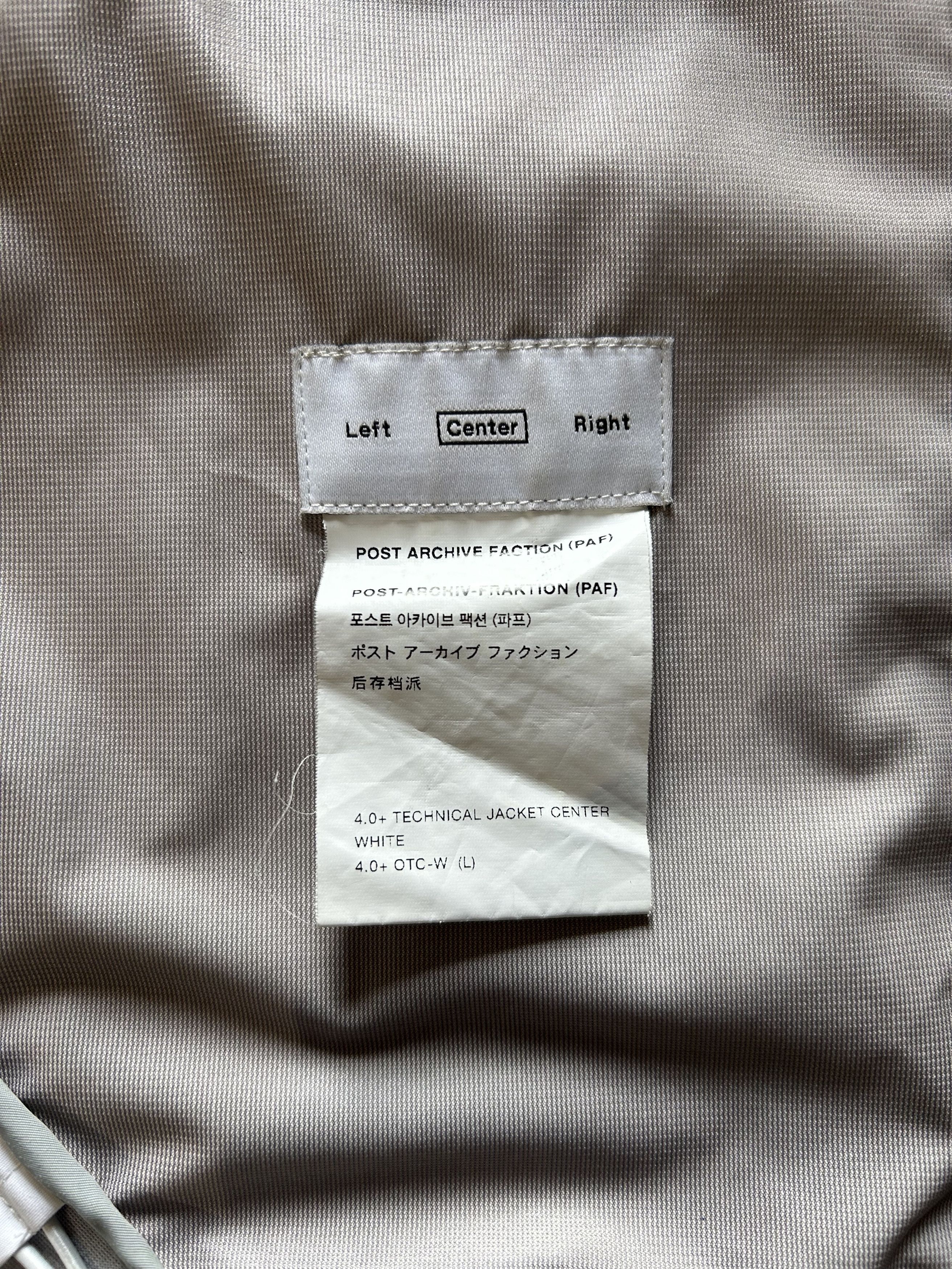 POST ARCHIVE FACTION (PAF) White Parka Size US L / EU 52-54 / 3 - 4 Thumbnail