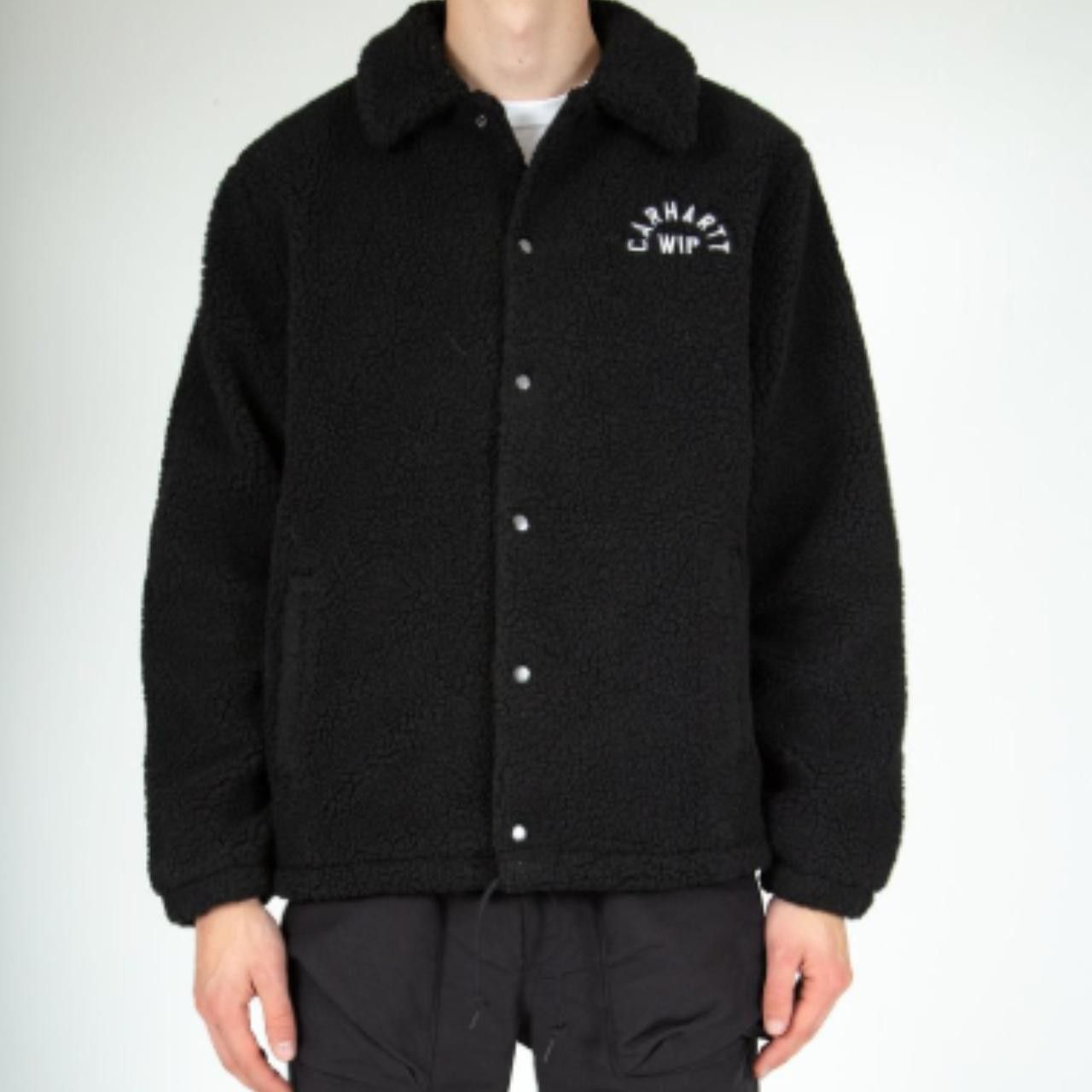 Carhartt Wip Carhartt WIP Arch Coach Black Sherpa-Style Jacket - Medium Size US M / EU 48-50 / 2 - 1 Thumbnail