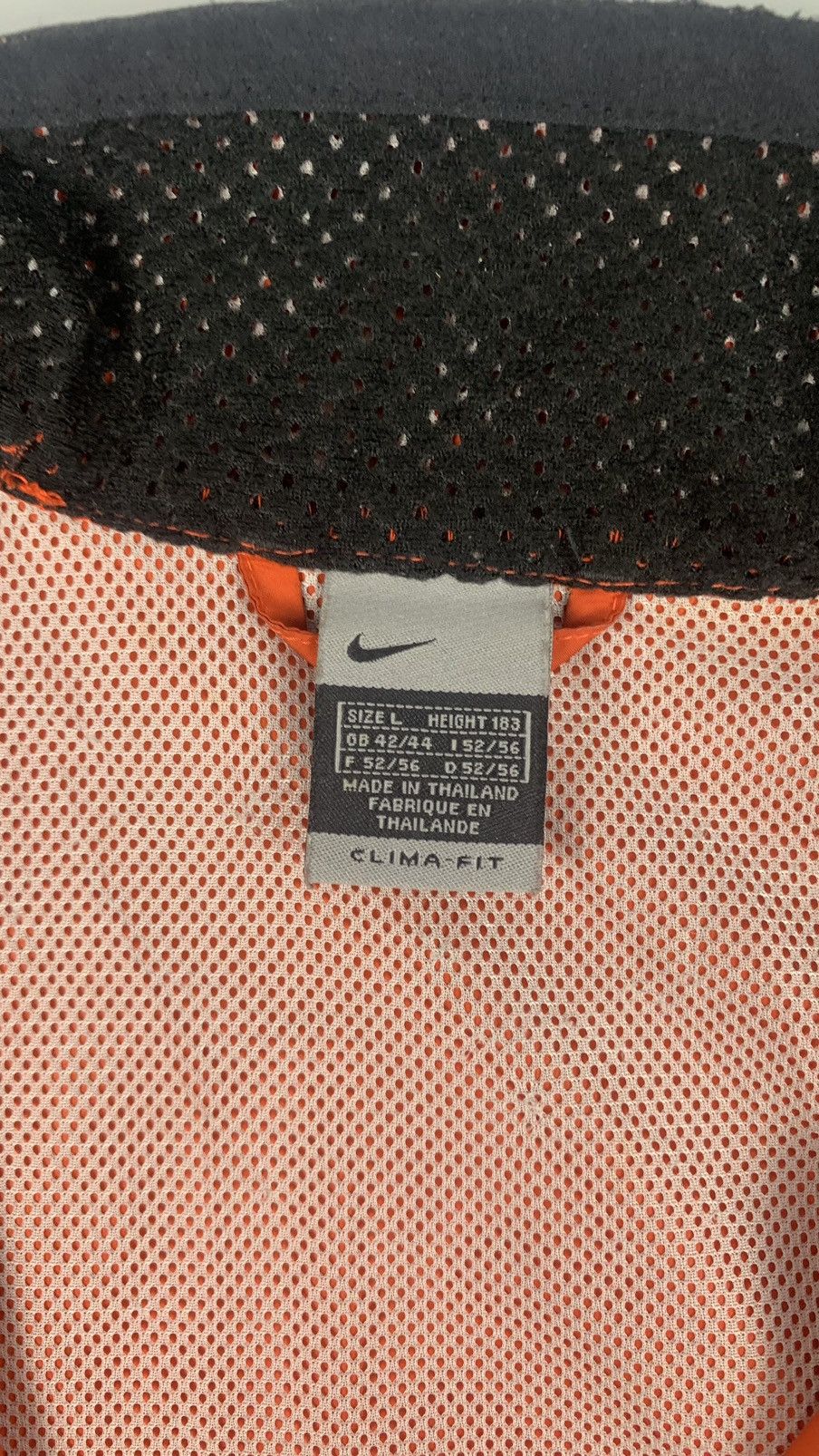 Nike × Vintage Nike vintage track jacket orange swoosh Size US L / EU 52-54 / 3 - 10 Thumbnail