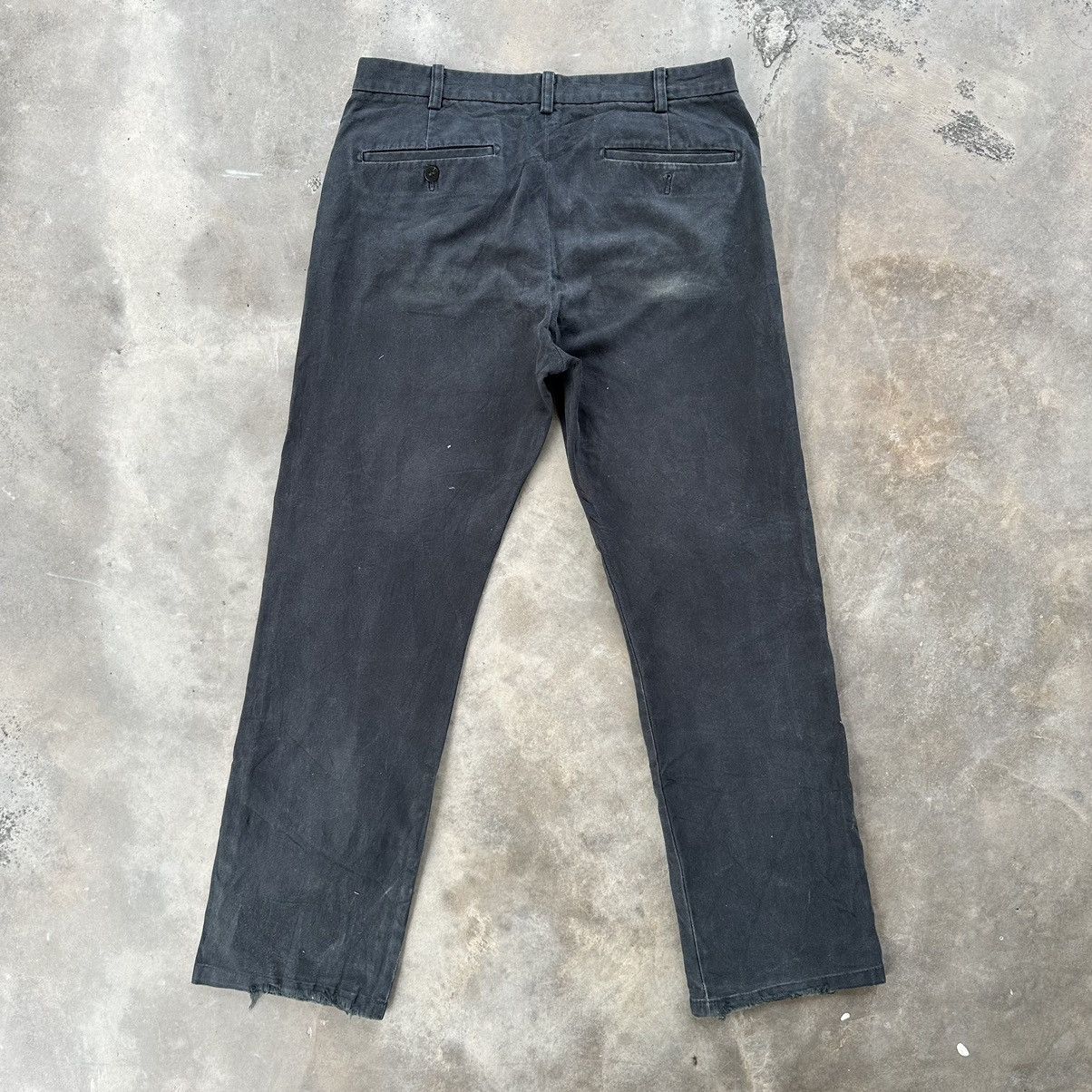 Japanese Brand Vintage Japanese Black Distressed Casual Trousers Pants Size US 32 / EU 48 - 7 Thumbnail