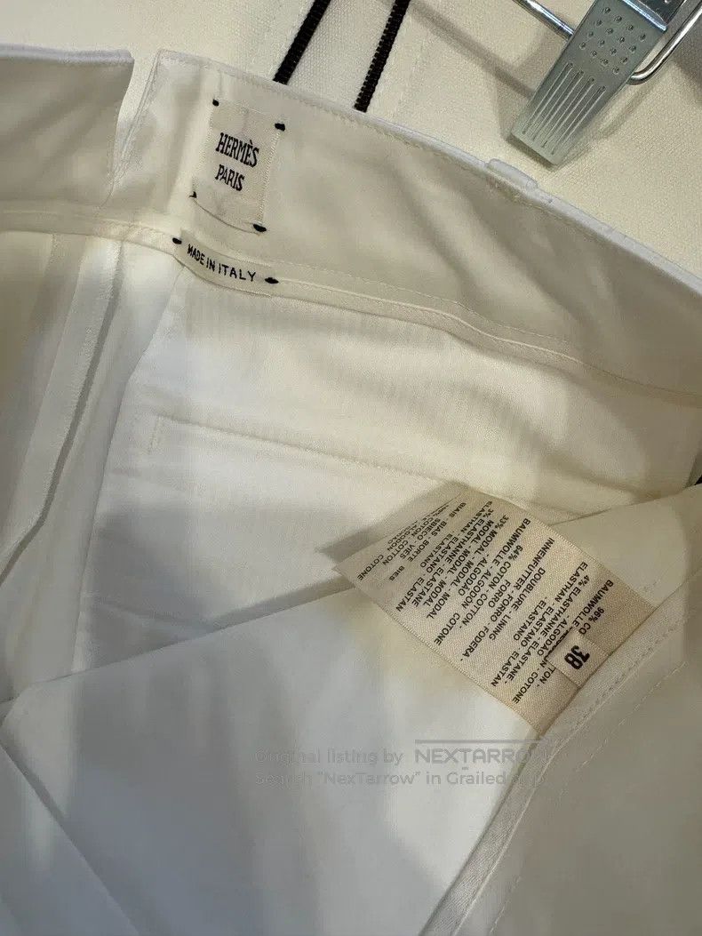Hermes Hermes White skinny jeans Size 25" / US 0 / IT 36 - 4 Thumbnail