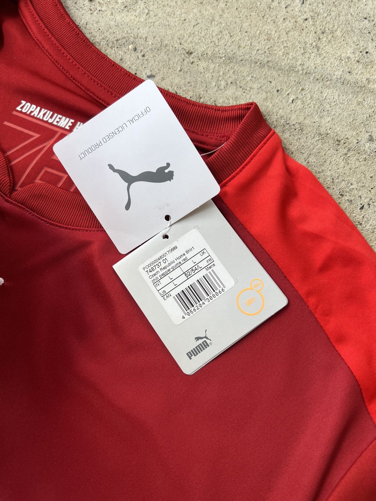 Puma Puma Czech National Football Jersey Size US L / EU 52-54 / 3 - 4 Thumbnail