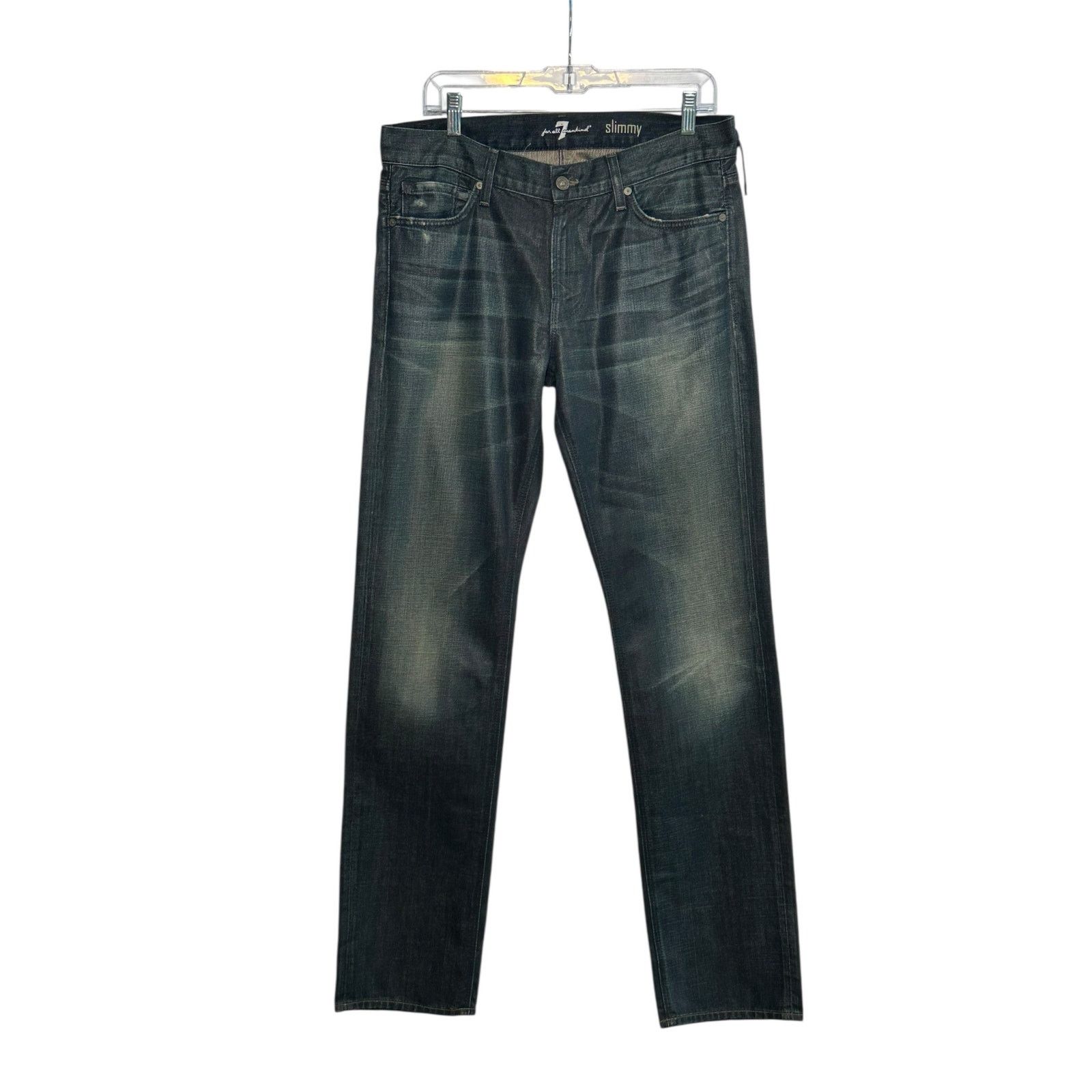 7 For All Mankind 7For All Mankind Slimmy blue coated jeans size 28 Size US 28 / EU 44 - 8 Thumbnail