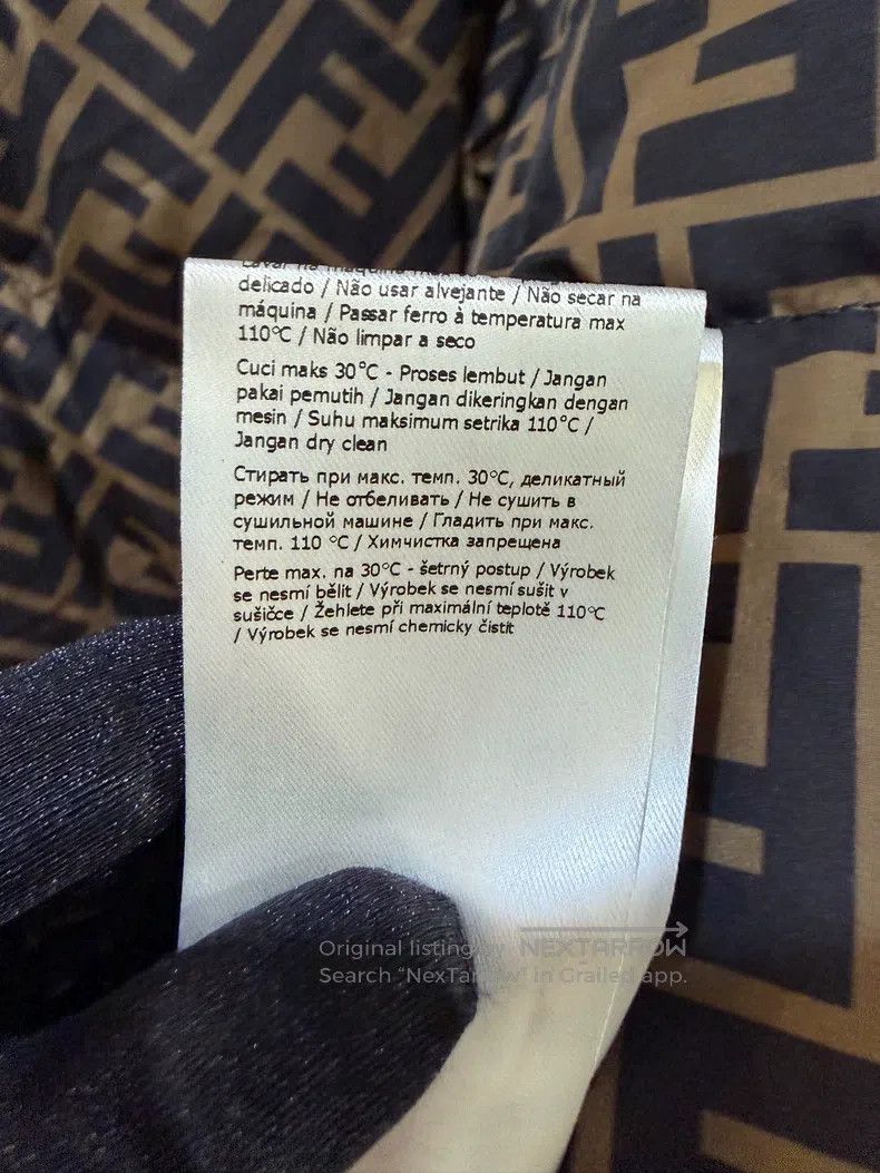 Fendi Fendi Monogram Print Brown FF Pattern Zipper Closure Size M / US 6-8 / IT 42-44 - 9 Thumbnail
