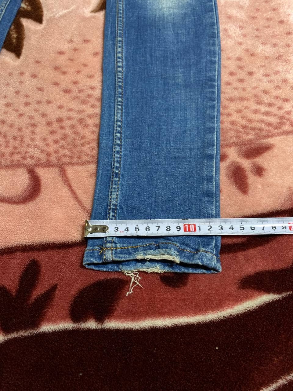 Philipp Plein Philipp Plein Design FW14 Distressed Denim Army Blue Jeans Size US 26 / EU 42 - 14 Thumbnail