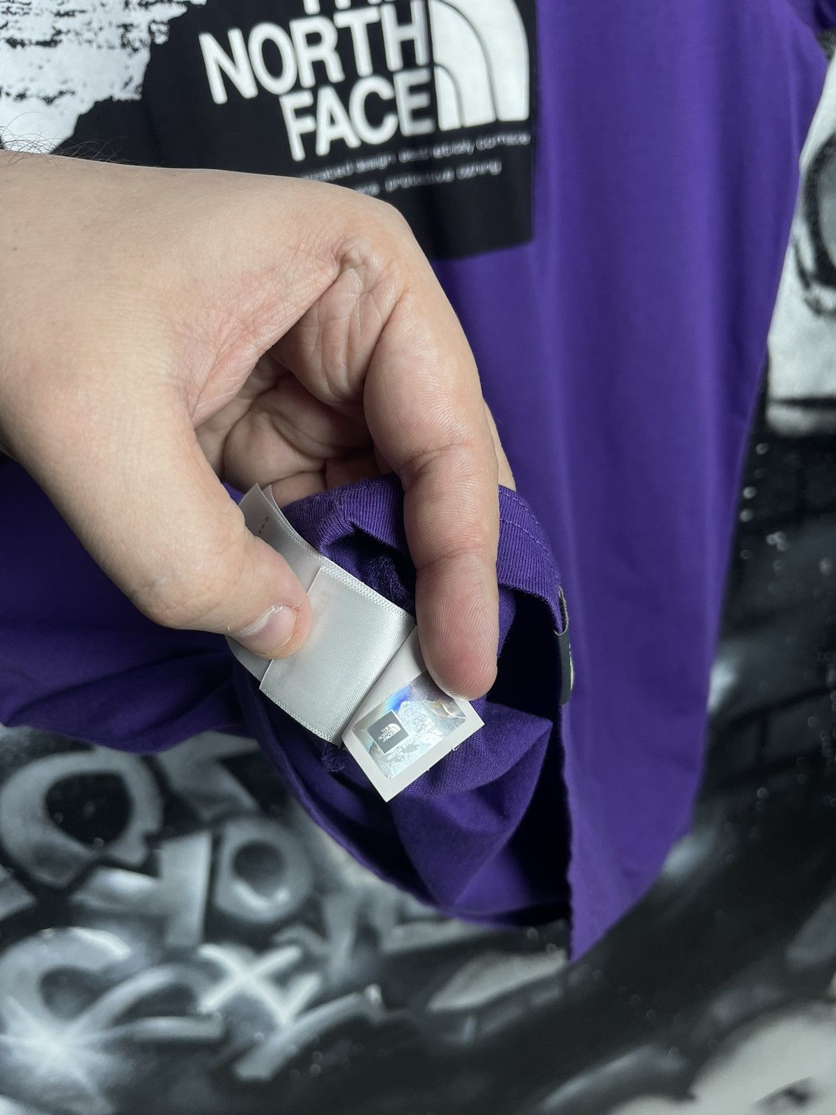 The North Face The North Face Purple T-Shirt Big Logo Size L Size US L / EU 52-54 / 3 - 9 Thumbnail