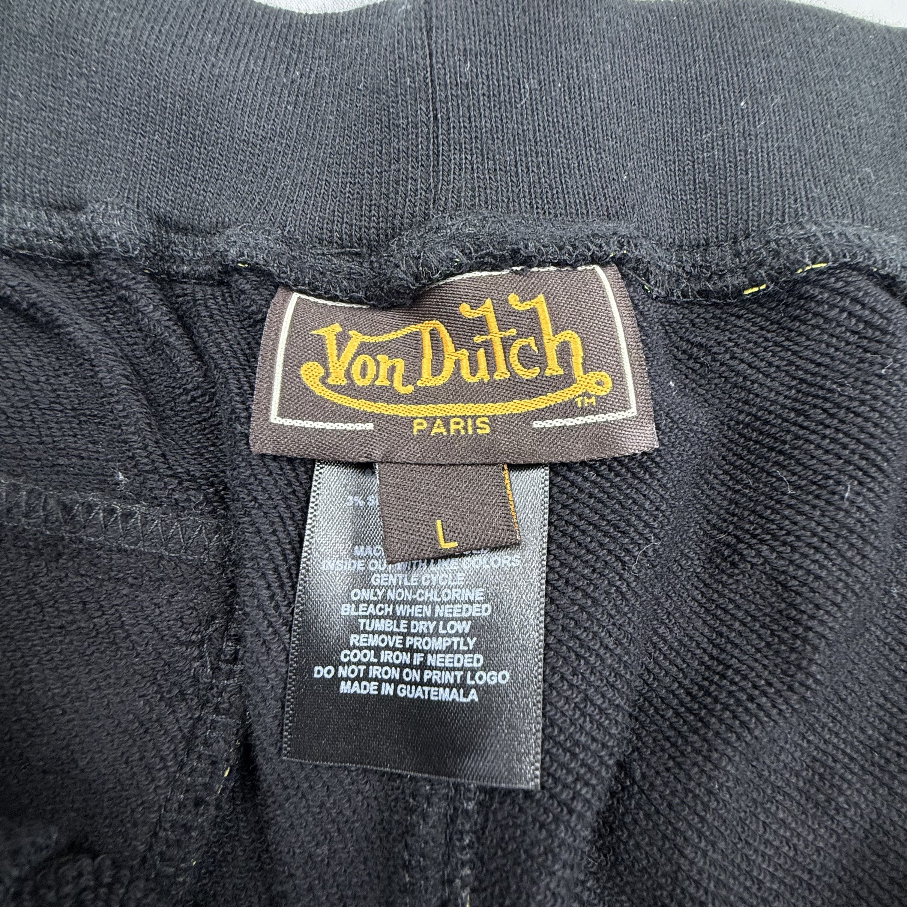 Von Dutch Von Dutch Mens Large Jogger Sweatpants All Over Logo Y2K Size US 34 / EU 50 - 4 Thumbnail