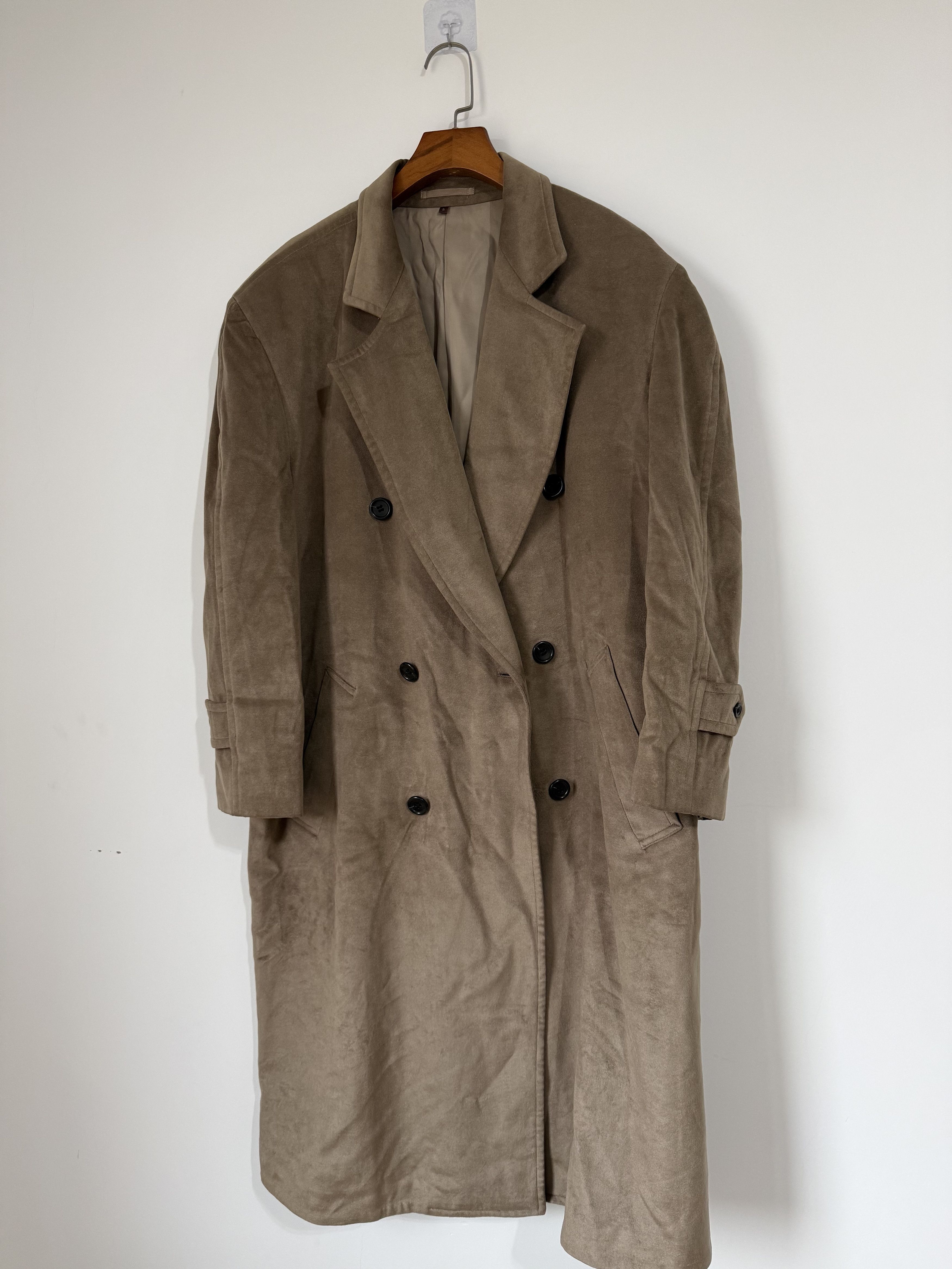 Yves Saint Laurent 1990s Yves Saint Laurent Diffusion Homme Silk Wool Overcoat Size US S / EU 44-46 / 1 - 1 Thumbnail