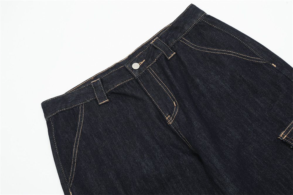 Japanese Brand × Jean Heavy multi-pocket men's street American cargo jeans Size US 34 / EU 50 - 4 Thumbnail