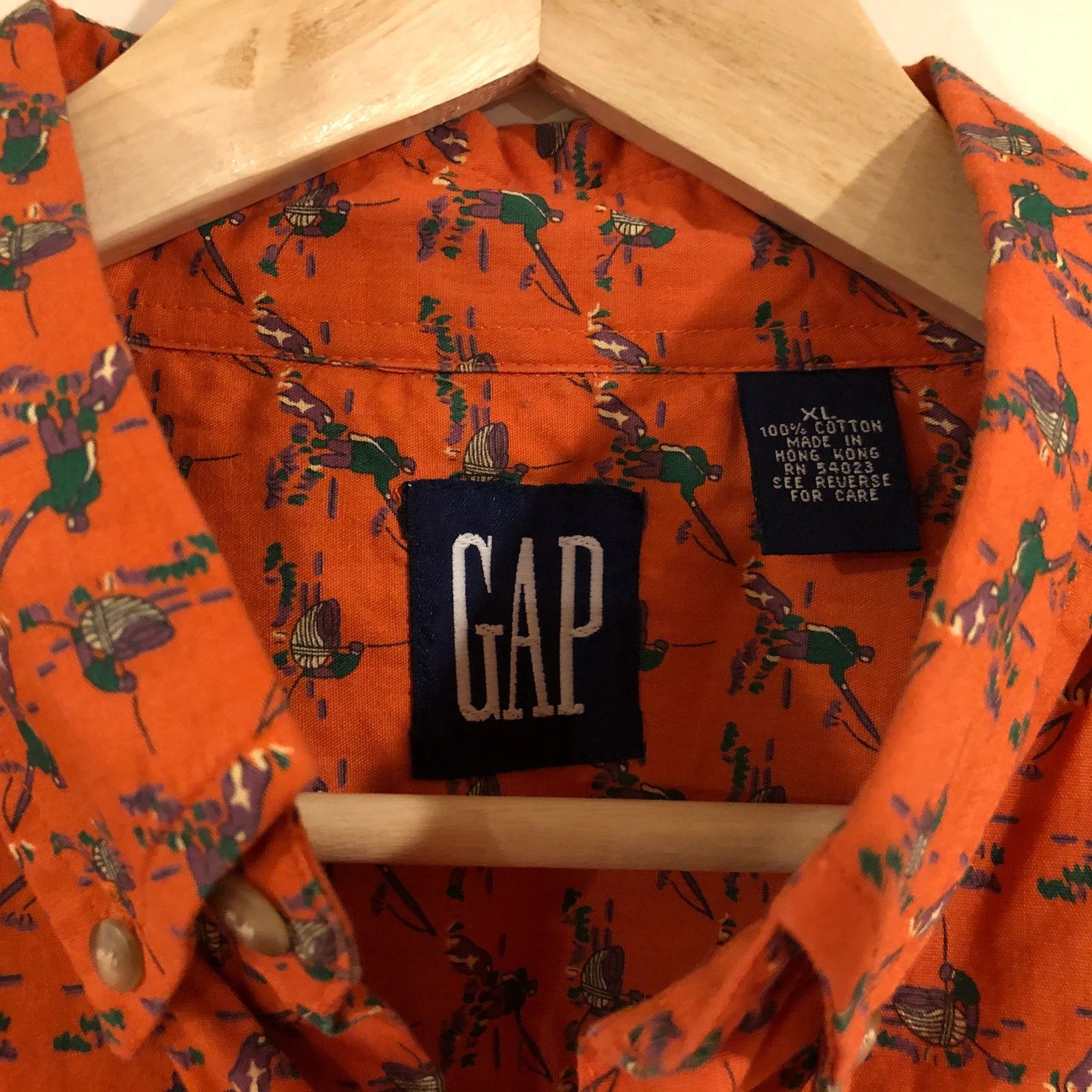 Gap RARE 1990s Vintage Fisherman Button-Down Shirt Longsleeve Size US XL / EU 56 / 4 - 5 Thumbnail