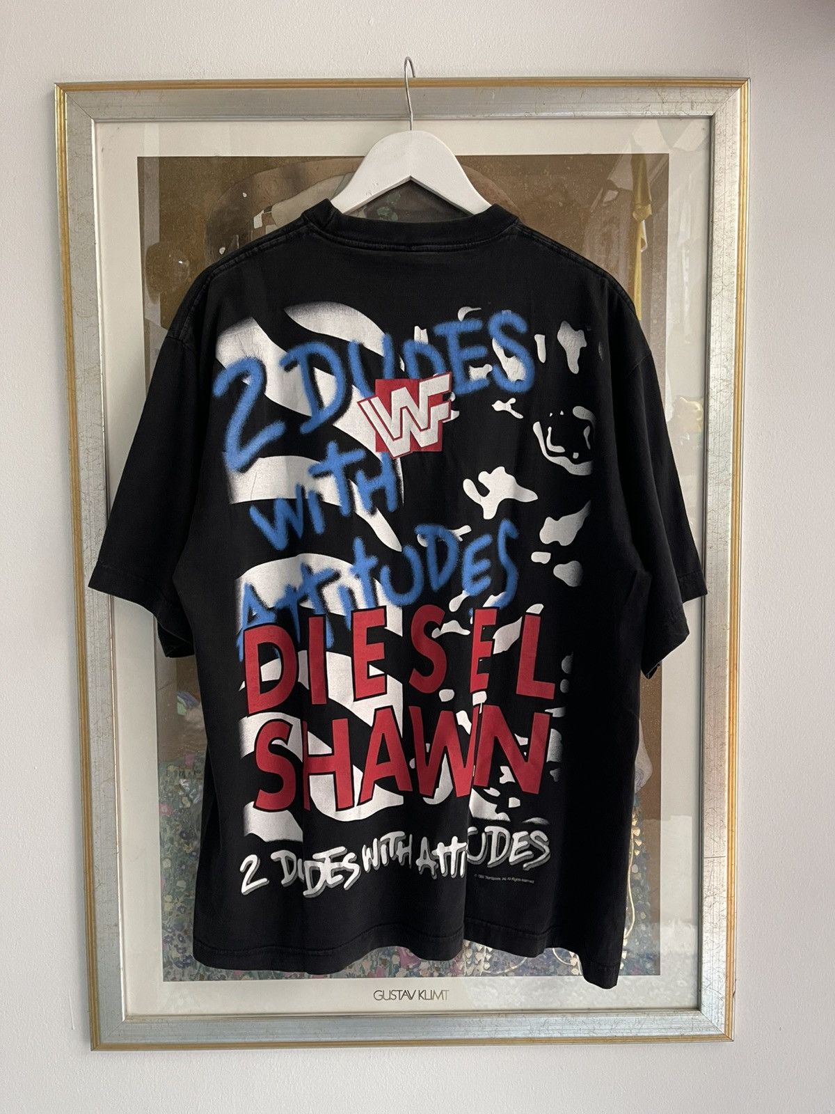 WWE Vintage 2 Dudes With Attitudes t shirt 1996 Diesel Shawn Size US XL / EU 56 / 4 - 2 Thumbnail
