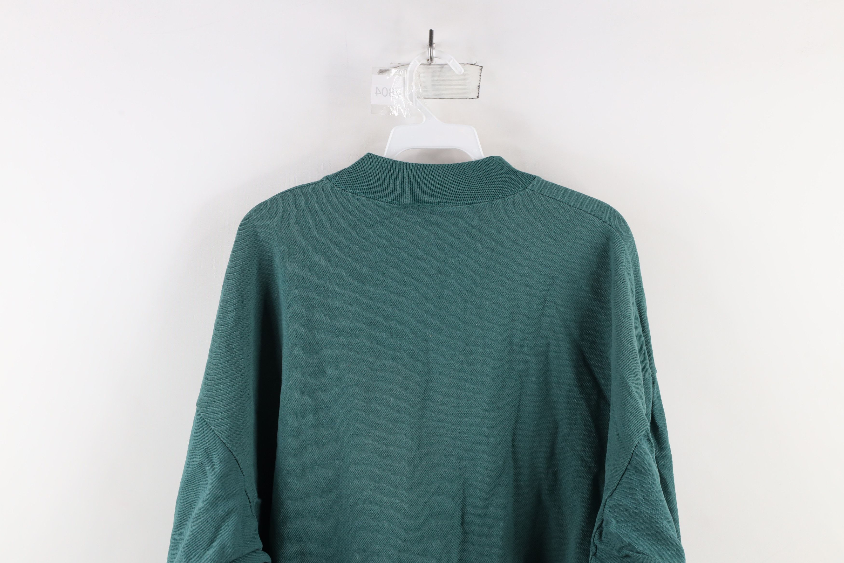 Vintage Vintage 90s Streetwear Pique Cotton Mock Neck T-Shirt USA Size US XXL / EU 58 / 5 - 10 Thumbnail
