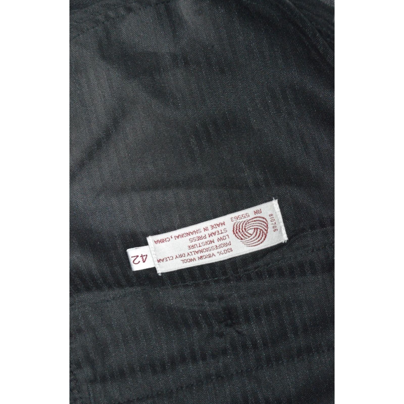 Vintage Biella Italia Pants Mens 42L Black 100% Virgin Wool Pleated Dress Slacks Size US 42 / EU 58 - 5 Thumbnail