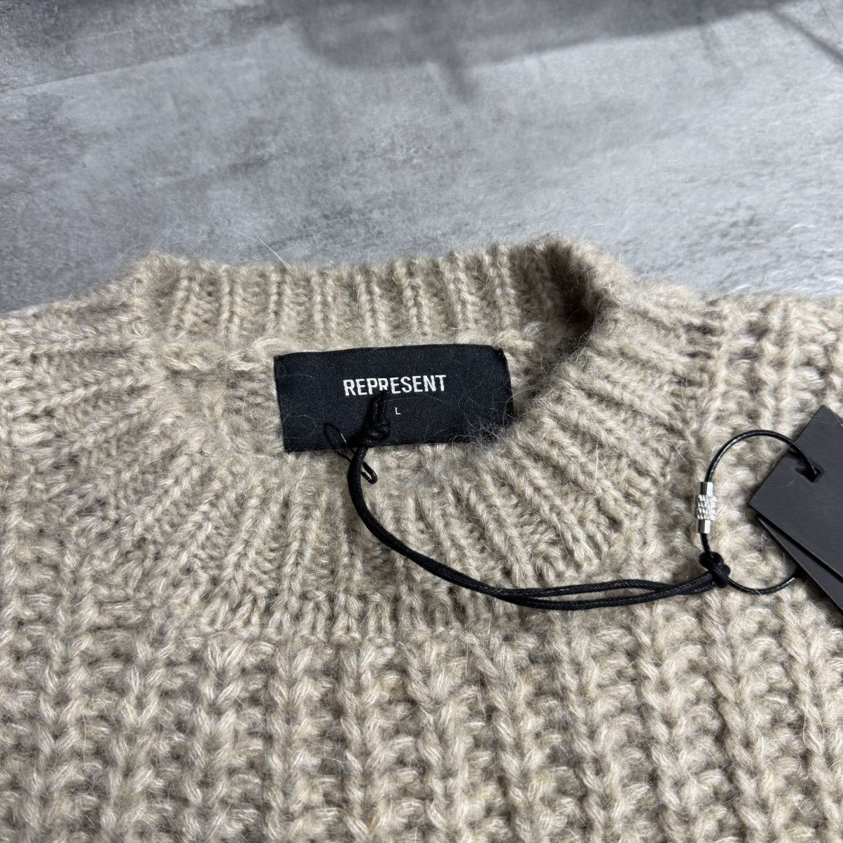 Represent Clo. Represent Heavy Rib Sweater - Wheat Size US L / EU 52-54 / 3 - 3 Thumbnail