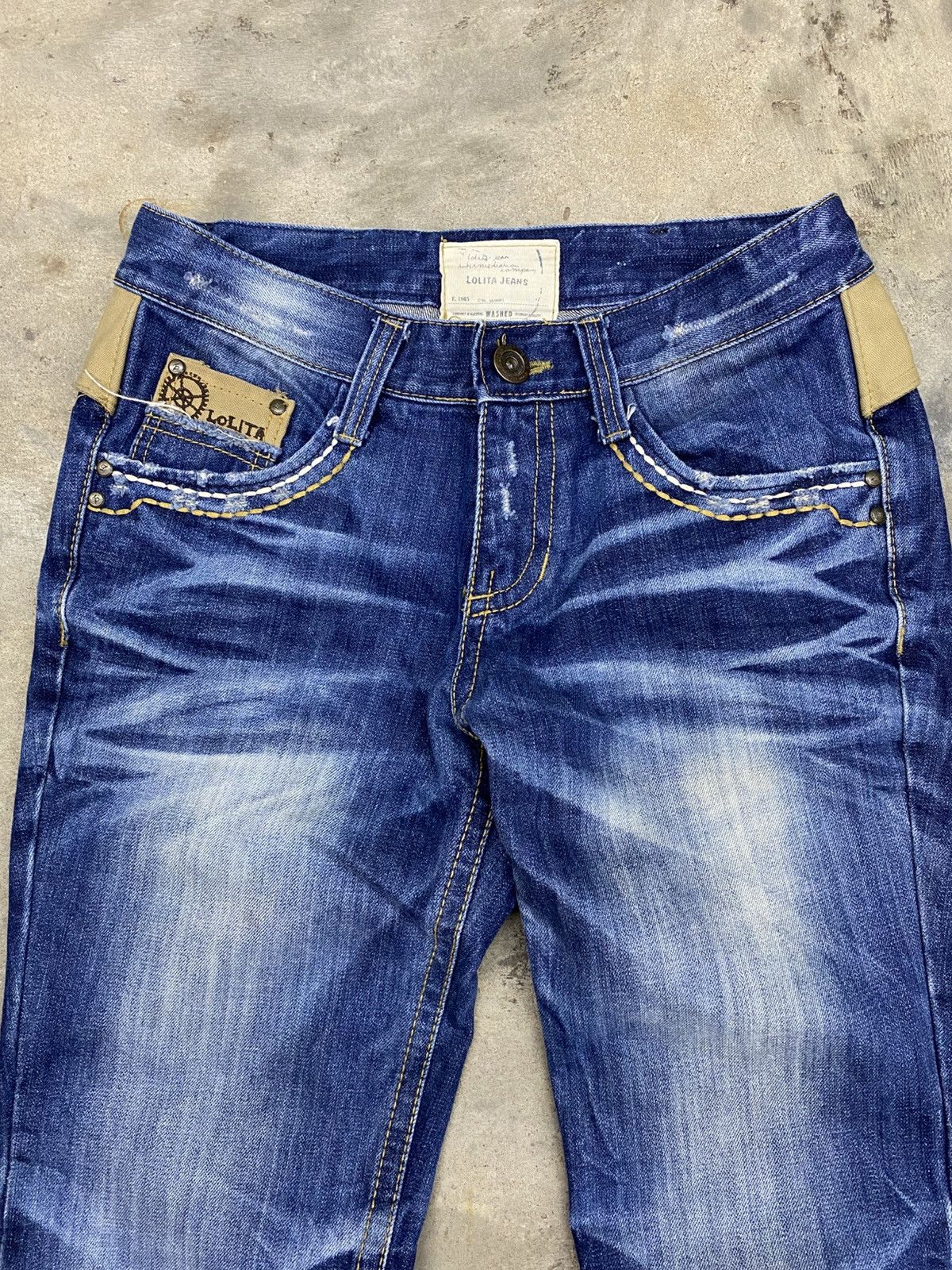 Beauty Beast × Jean undefined wash jeans lolita dungareesro pant Size US 32 / EU 48 - 3 Thumbnail