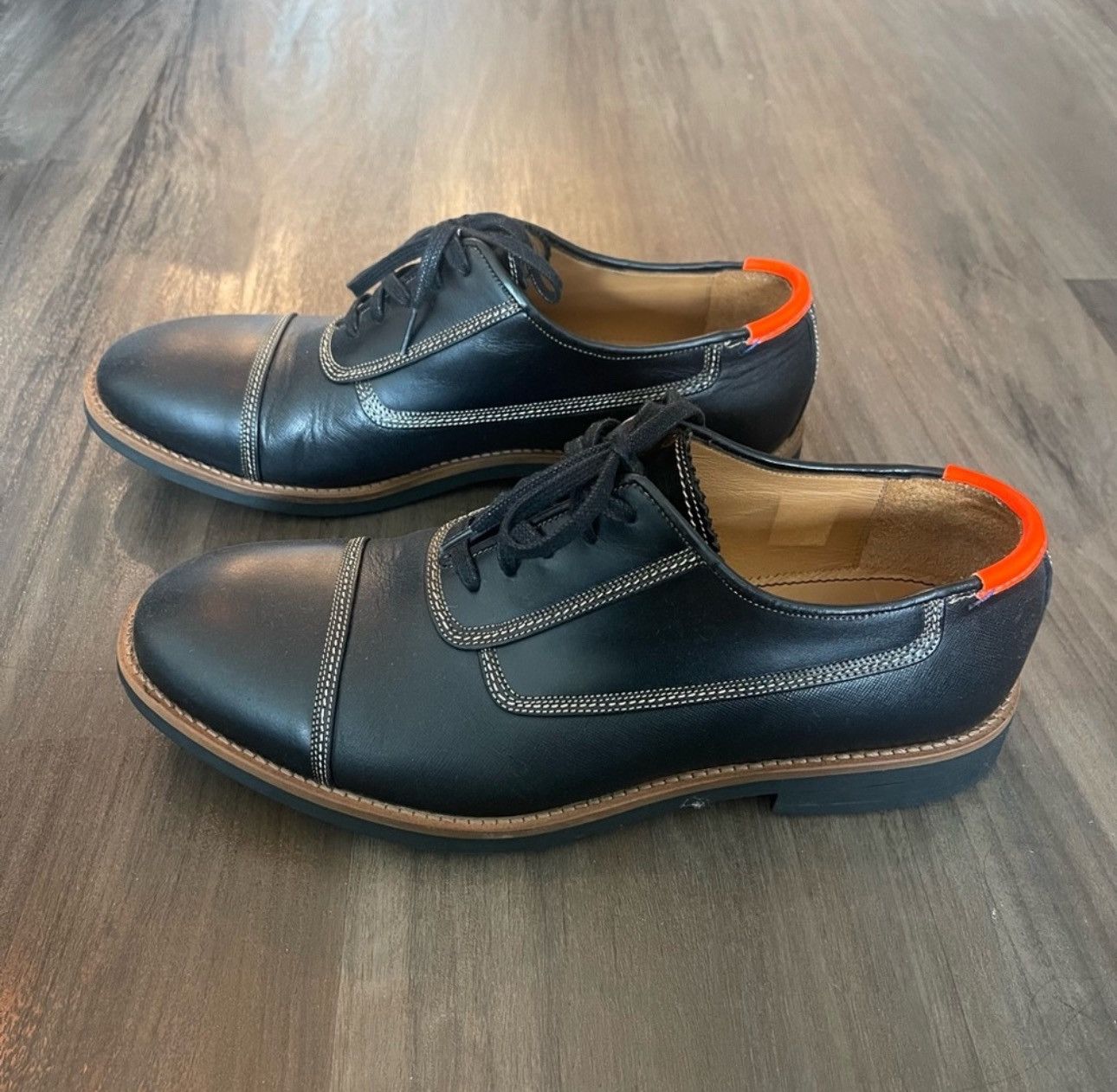 Paul Smith PAUL SMITH US 8-9 MENS Leather Cap Toe Lace Up Shoes Size US 9 / EU 42 - 10 Thumbnail
