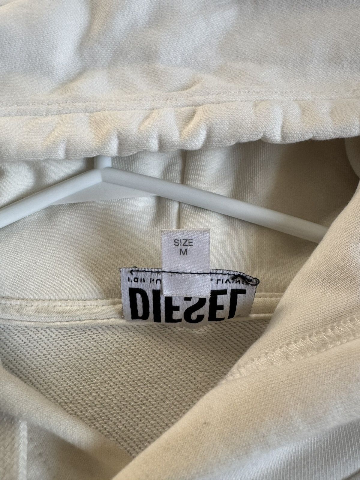 Diesel White Diesel Hoodie, Size M Size US M / EU 48-50 / 2 - 6 Thumbnail