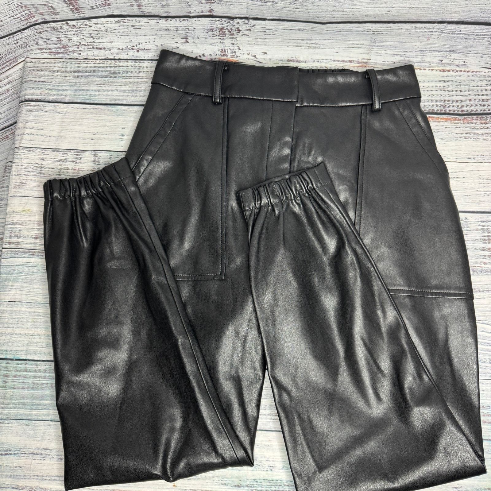 Brochu Walker Brochu Walker Tide Pull-On Vegan Leather Pant NO BELT Med Size 28" / US 6 / IT 42 - 2 Thumbnail