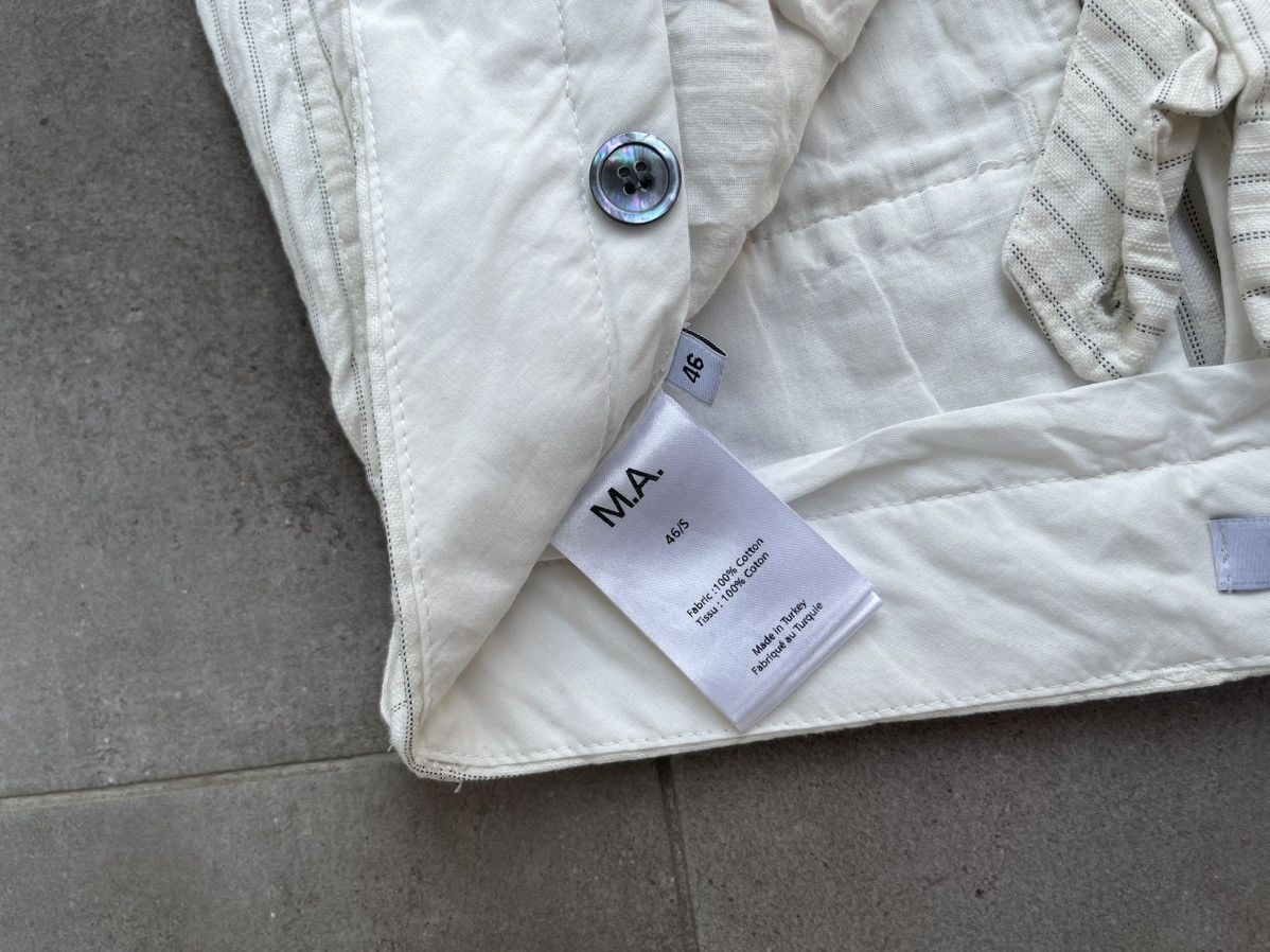 Martin Asbjorn Martin Asbjorn Cream White Striped Casual Pants Size US 30 / EU 46 - 14 Thumbnail
