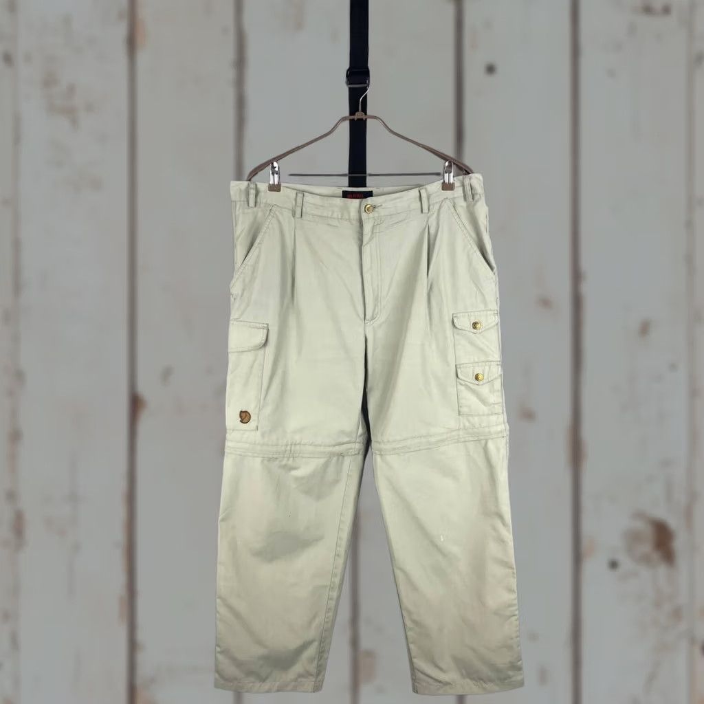 Vintage Fjallraven G1000 Mens Trousers Size 2XL Gray Cotton Belt Loop 2 In 1 Pant Size US 39 - 1 Thumbnail